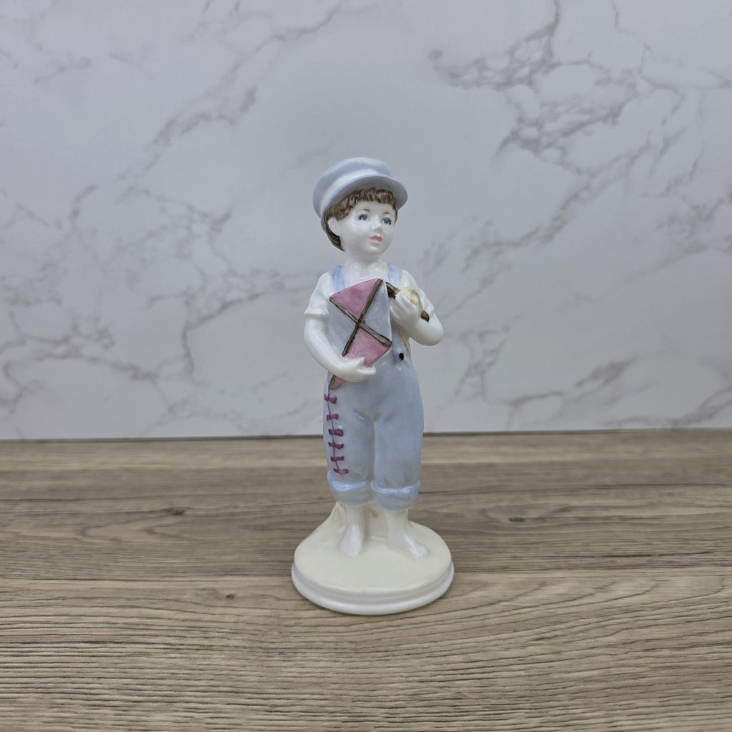 Ready to Fly Boy Figurine Vintage Coalport Faye Whittaker Limited Edition Bone China Collectible Figure