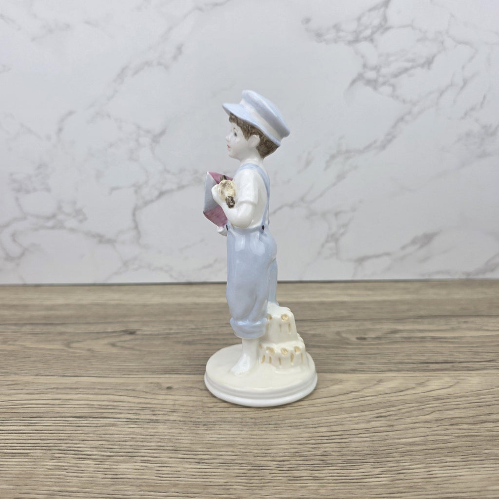 Ready to Fly Boy Figurine Vintage Coalport Faye Whittaker Limited Edition Bone China Collectible Figure