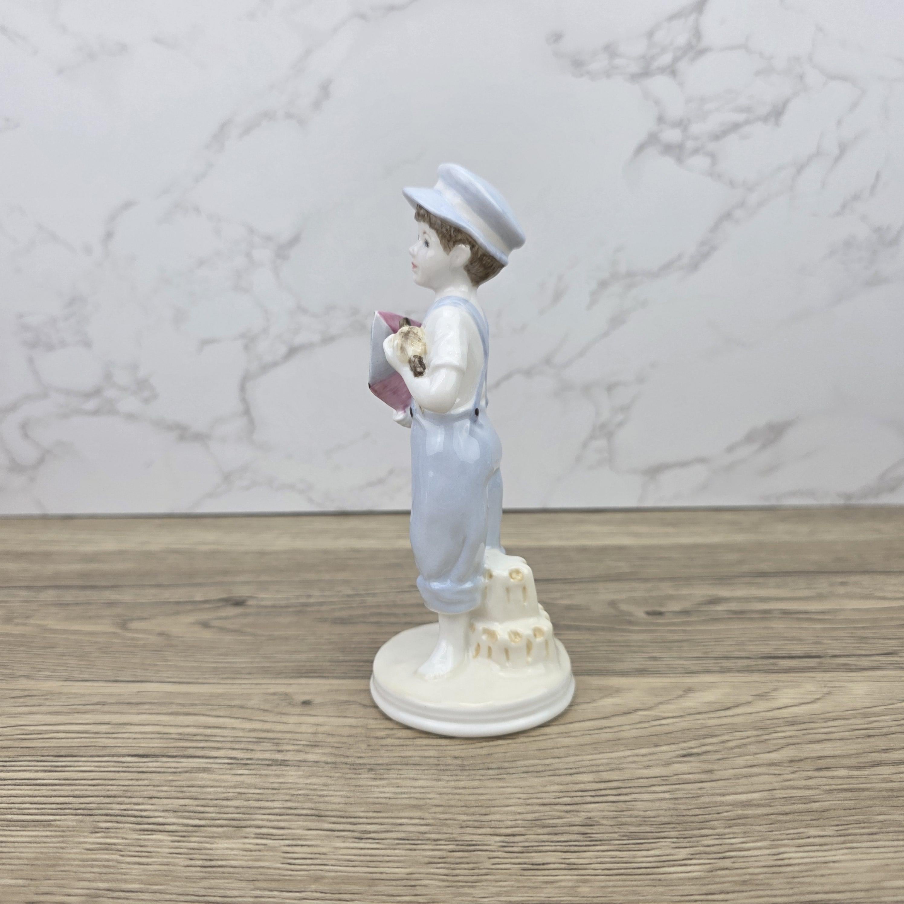 Ready to Fly Boy Figurine Vintage Coalport Faye Whittaker Limited Edition Bone China Collectible Figure