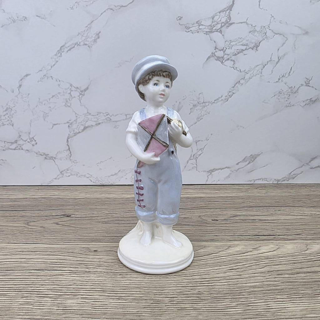 Ready to Fly Boy Figurine Vintage Coalport Faye Whittaker Limited Edition Bone China Collectible Figure