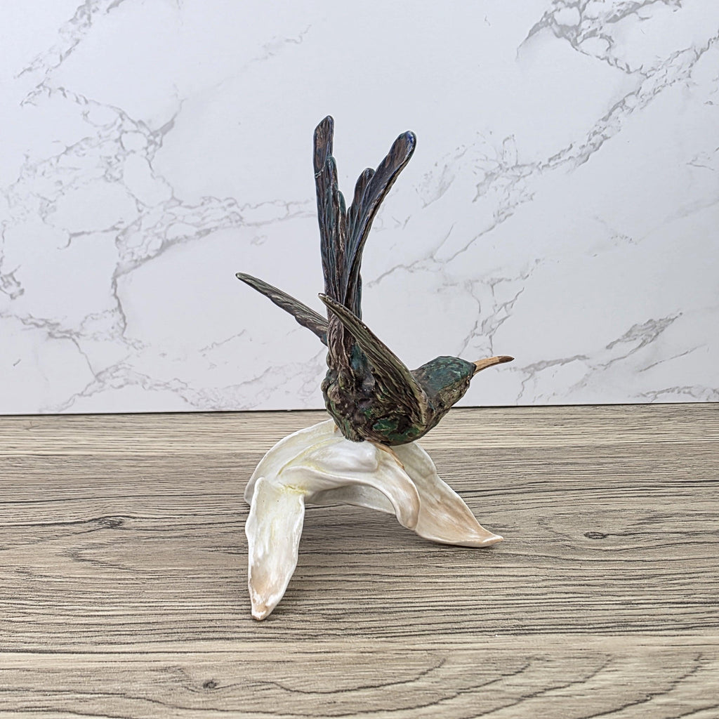 Goebel CV109 Bird Figurine on Porcelain Branch | Vintage W Germany Sculpture Collectible Display Decor