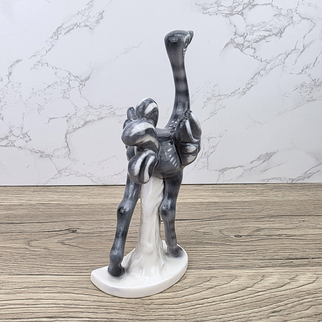Goebel Ostrich Bird Figurine KT188 West Germany | 1973 Sculpted Ceramic Decor Piece Vintage Display