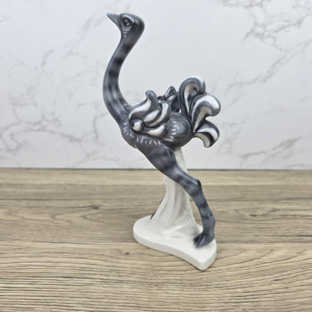 Goebel Ostrich Bird Figurine KT188 West Germany | 1973 Sculpted Ceramic Decor Piece Vintage Display