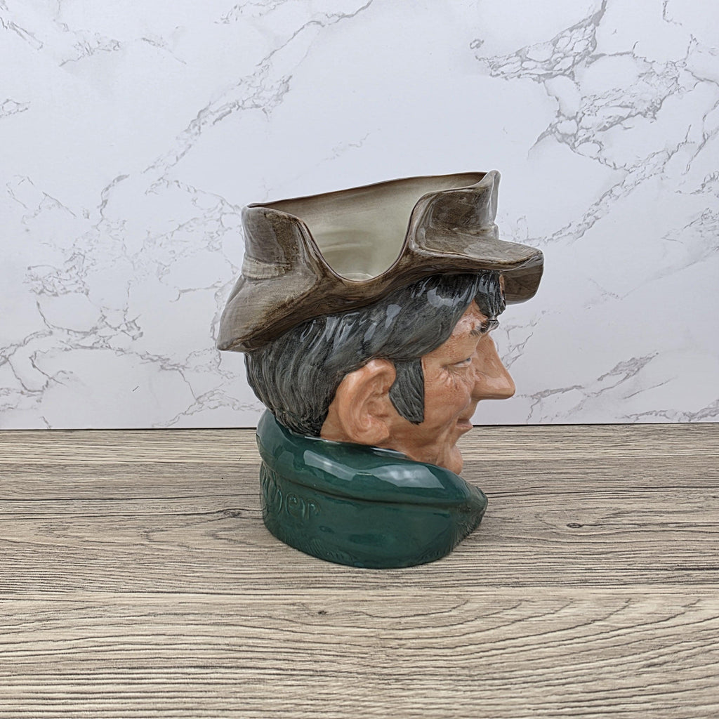 Royal Doulton The Poacher D6163 Large Character Jug 1950s English Ceramic Toby Mug