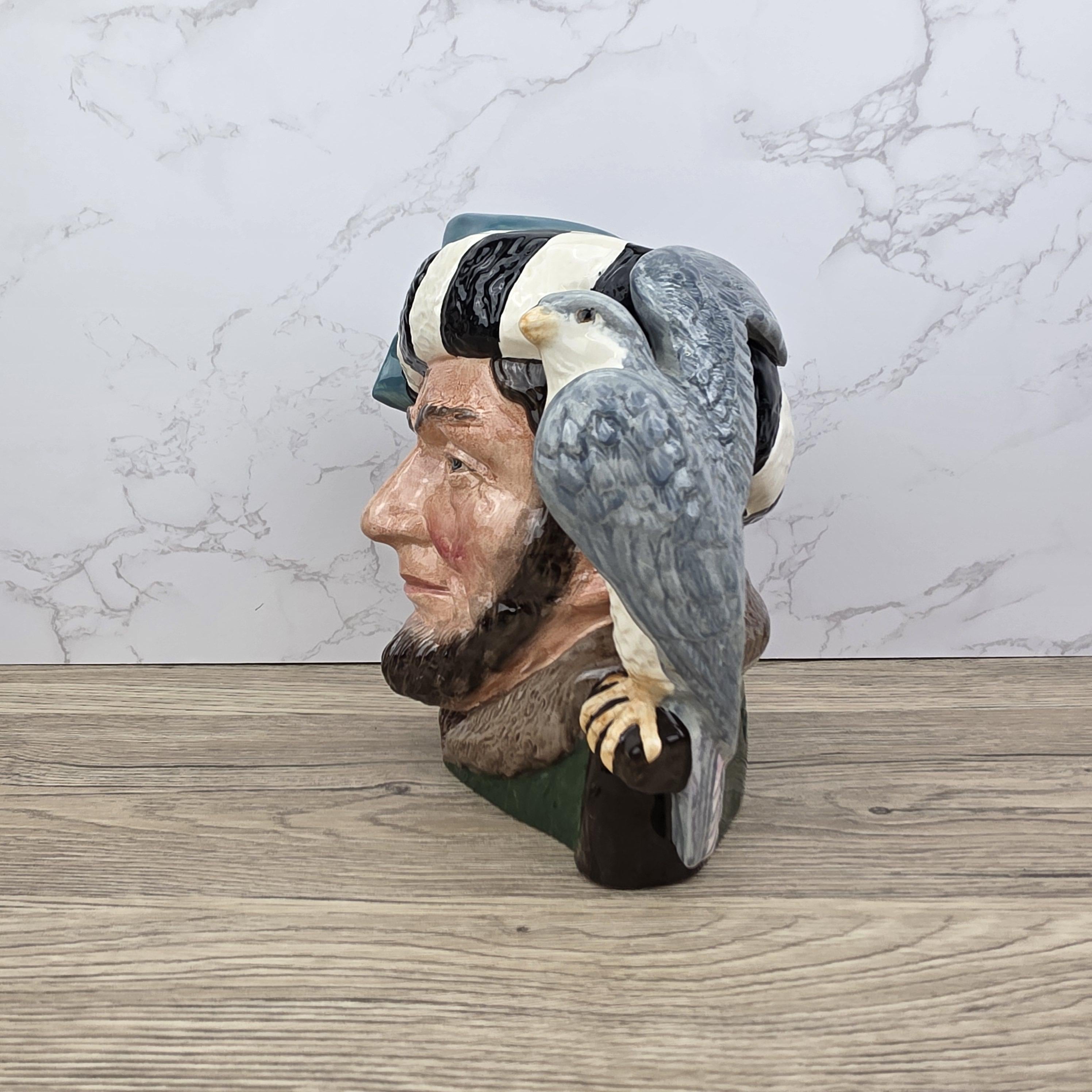 The Falconer D6533 Large Character Jug English Toby Mug Hunting Theme Vintage Ceramic Royal Doulton