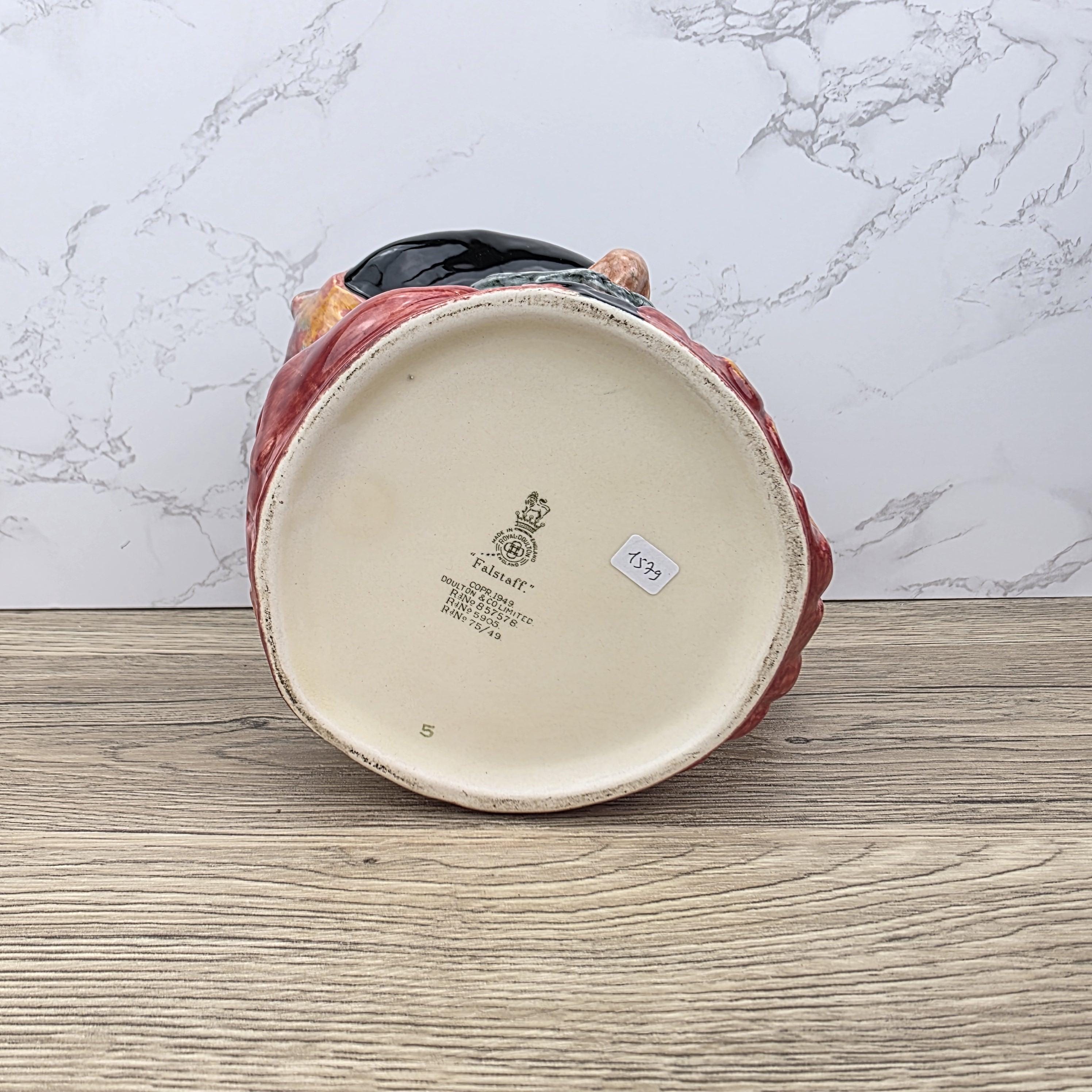 Falstaff Large Character Jug by Royal Doulton D6287 | Vintage English Pottery | 20th Century Ceramic