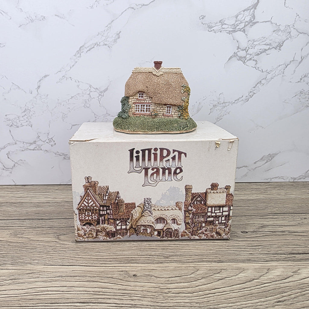 Vintage 1990 Lavender Cottage Lilliput Lane Collectors Club Special Piece In Original Box Decorative