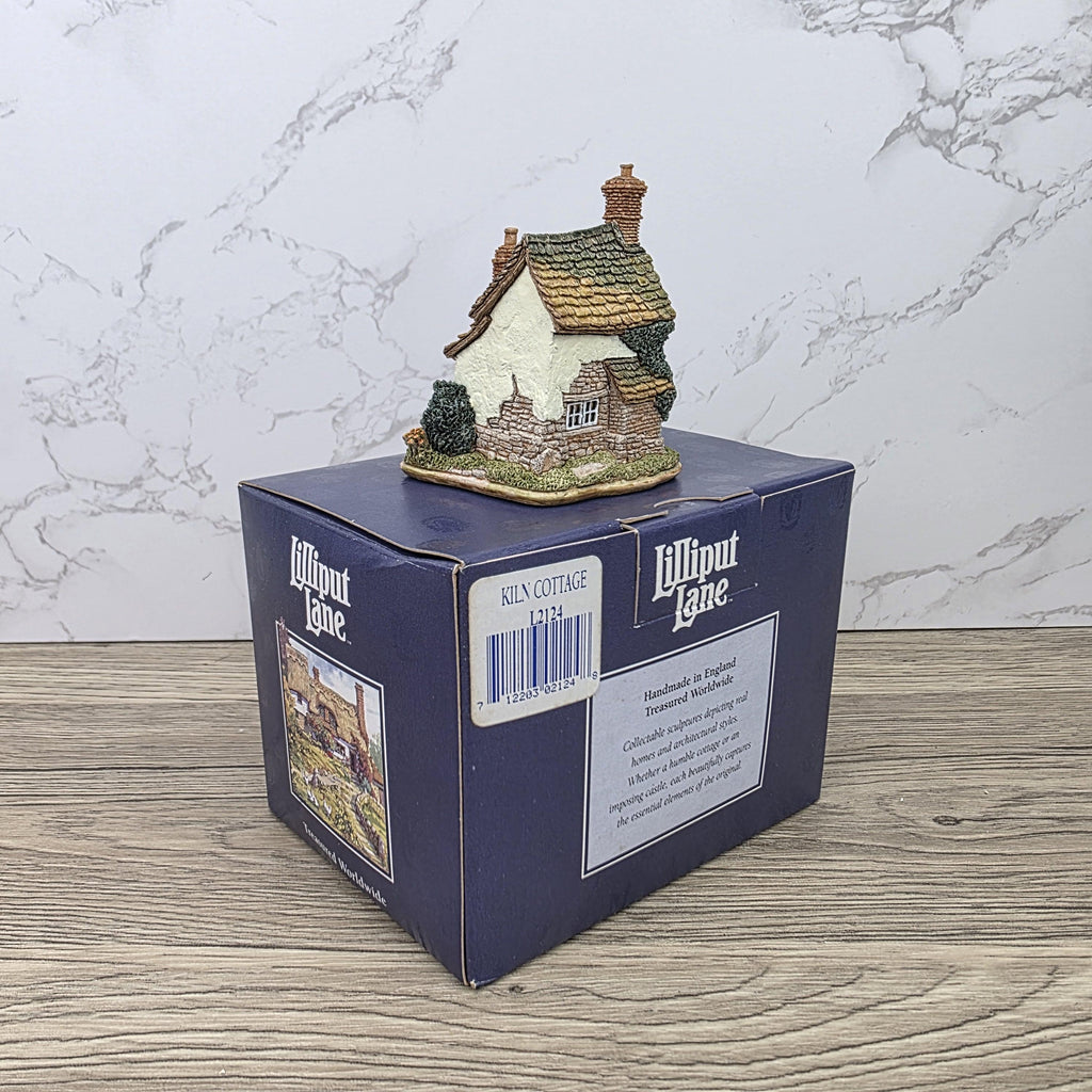 Vintage 1998 Lilliput Lane Kiln Cottage LN2124 Collectors Club Figurine With COA In Box