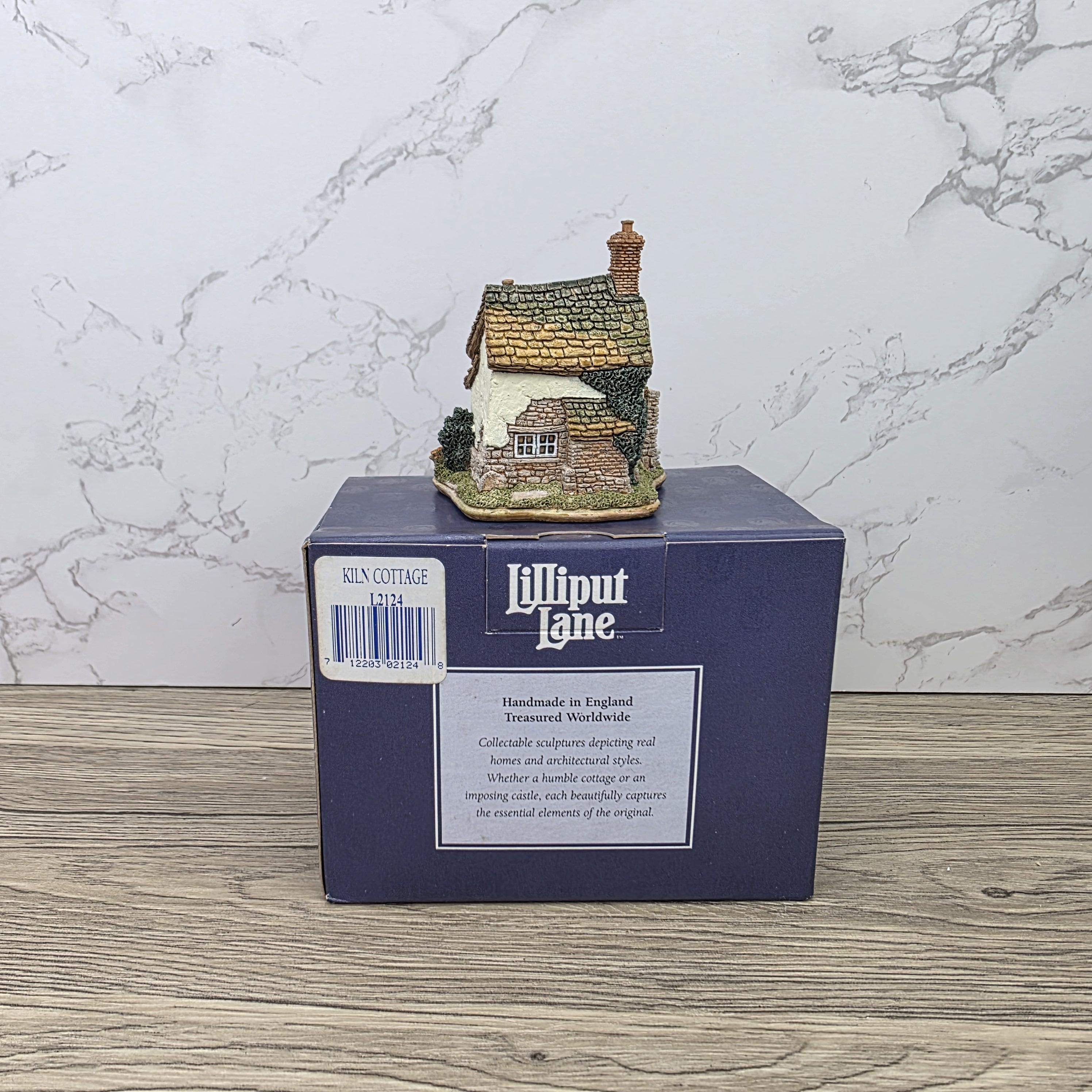 Vintage 1998 Lilliput Lane Kiln Cottage LN2124 Collectors Club Figurine With COA In Box