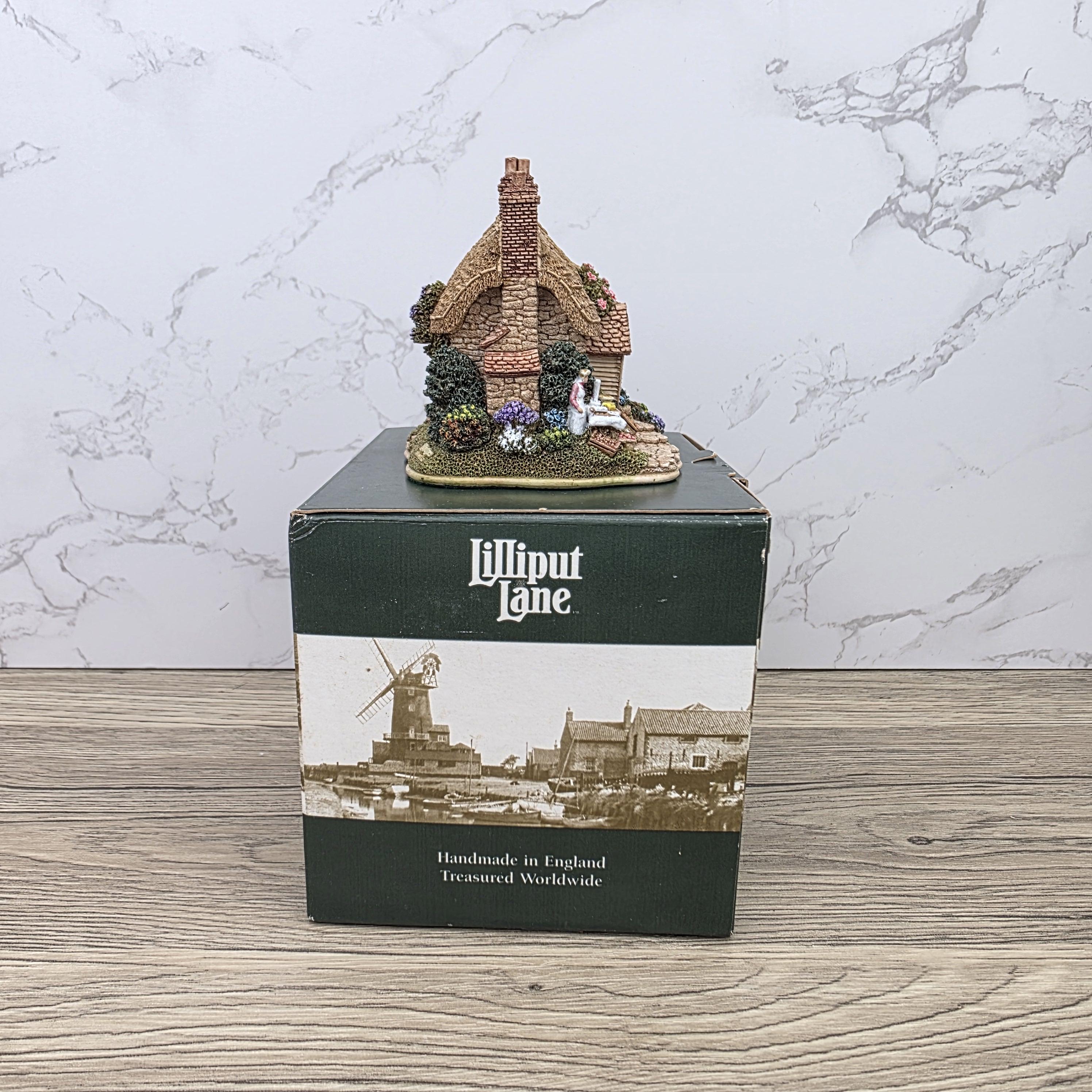 Vintage Lilliput Lane Fresh Today L2256 Cottage Figure with Box | 1999 Membership Piece