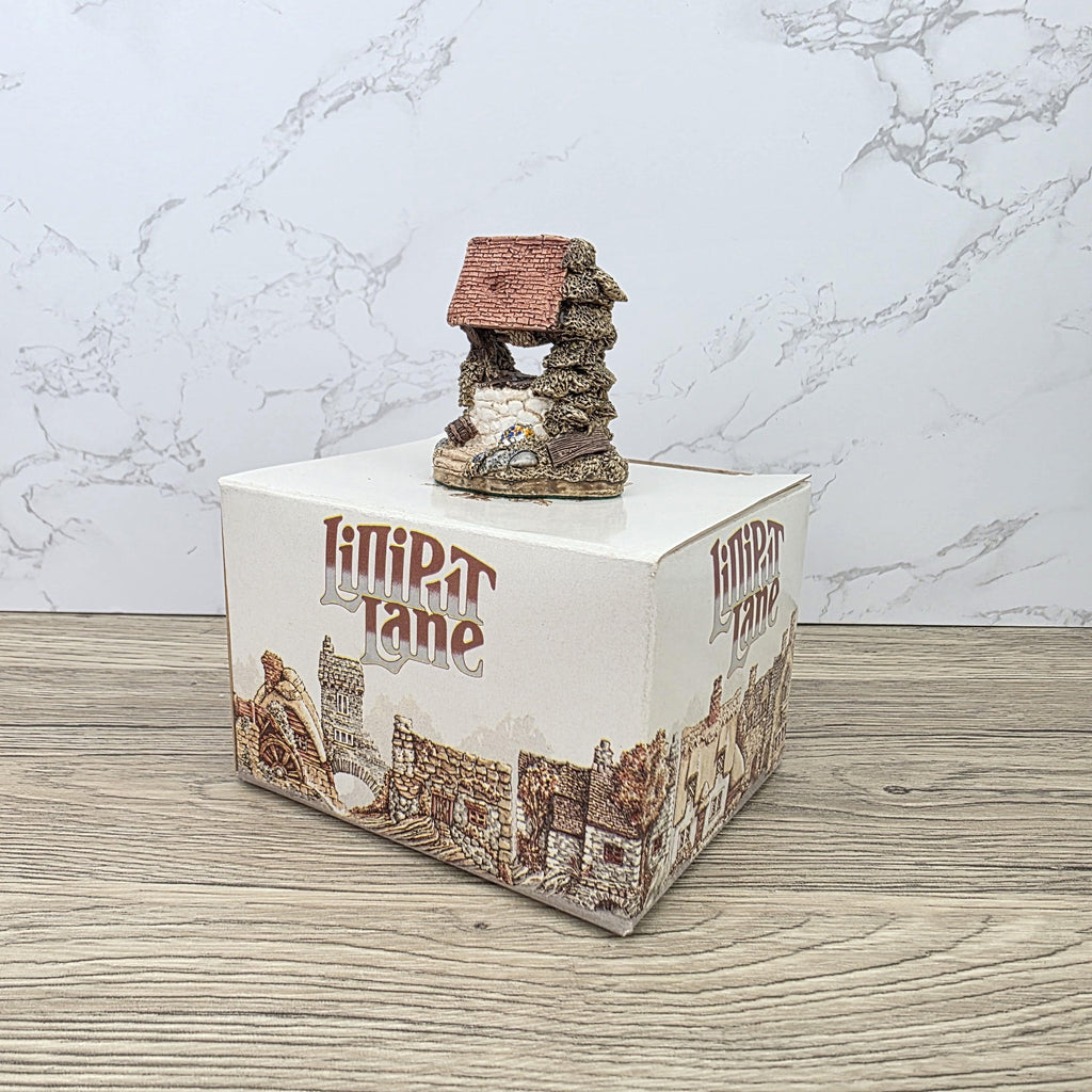 Vintage 1988 Lilliput Lane Wishing Well Collectors Club Figurine With Original Box England