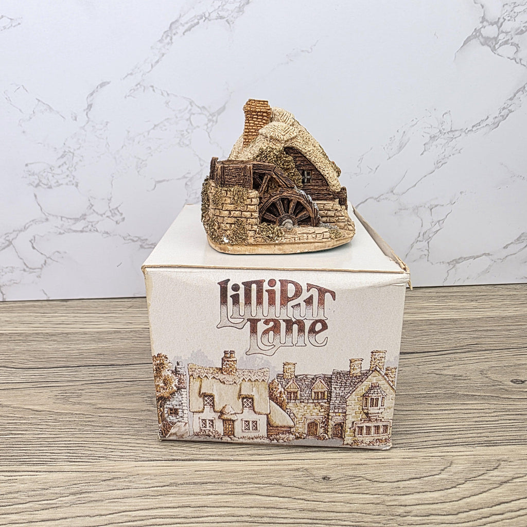 Lilliput Lane Watermill Cottage Figurine | Handcrafted English Resin Model with Original Deeds & Box