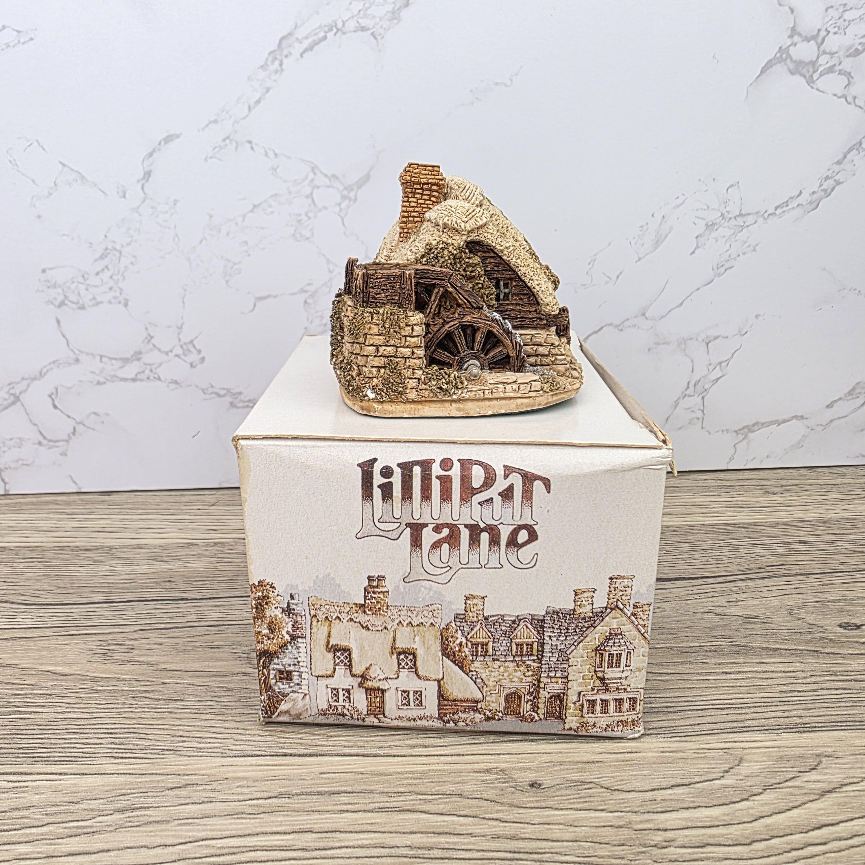 Lilliput Lane Watermill Cottage Figurine | Handcrafted English Resin Model with Original Deeds & Box