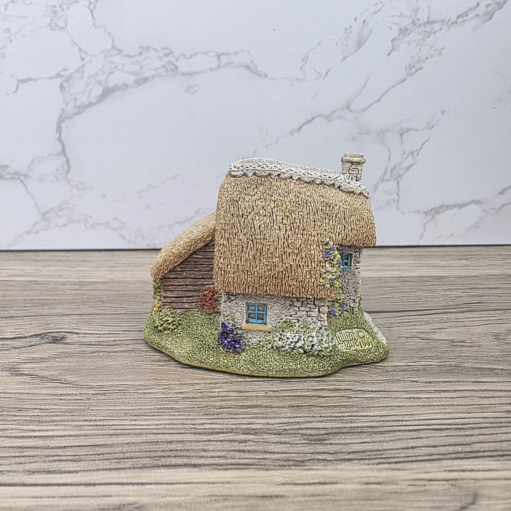 Lilliput Lane Puddlebrook 1991 Collectors Club Cottage | Handcrafted English Resin Thatched House Figurine