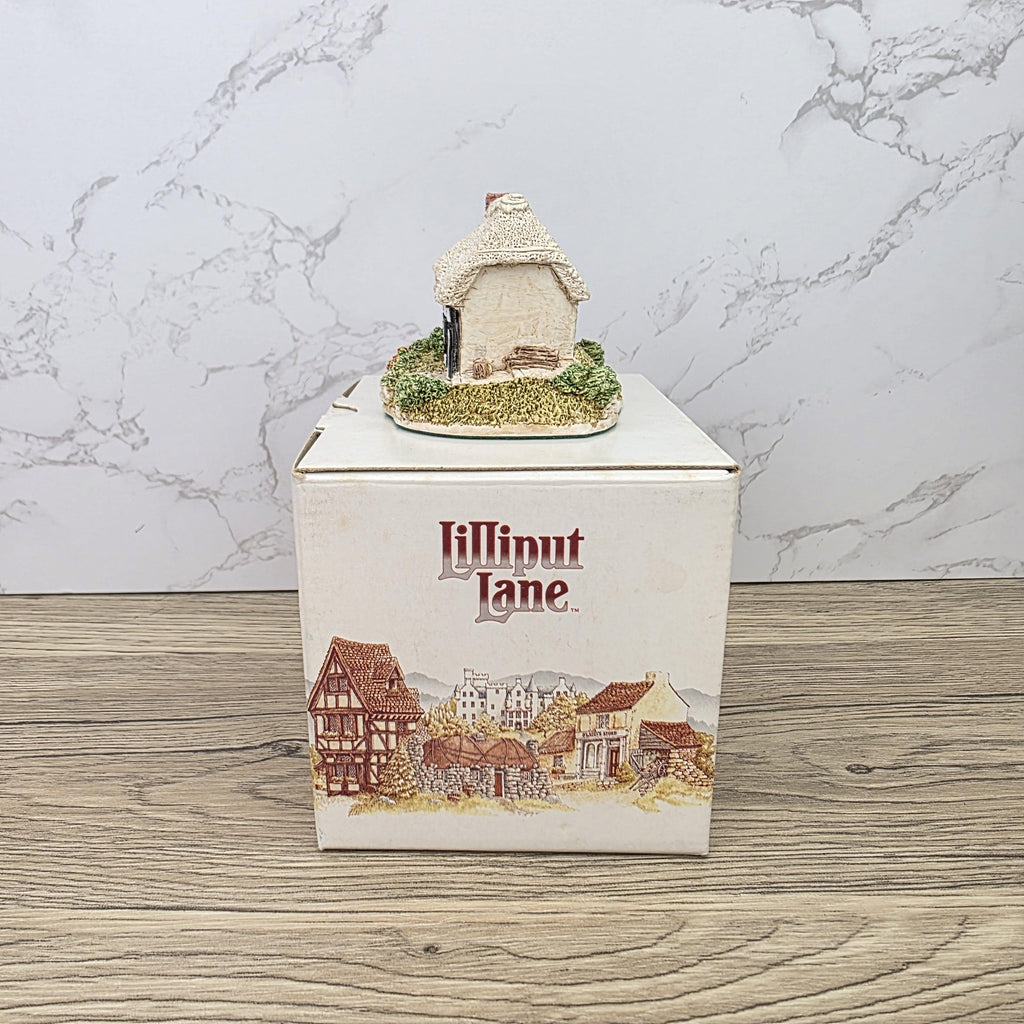 Lilliput Lane Riverview 1987 Cottage Figurine | Handcrafted English Resin Midlands Thatched House Model