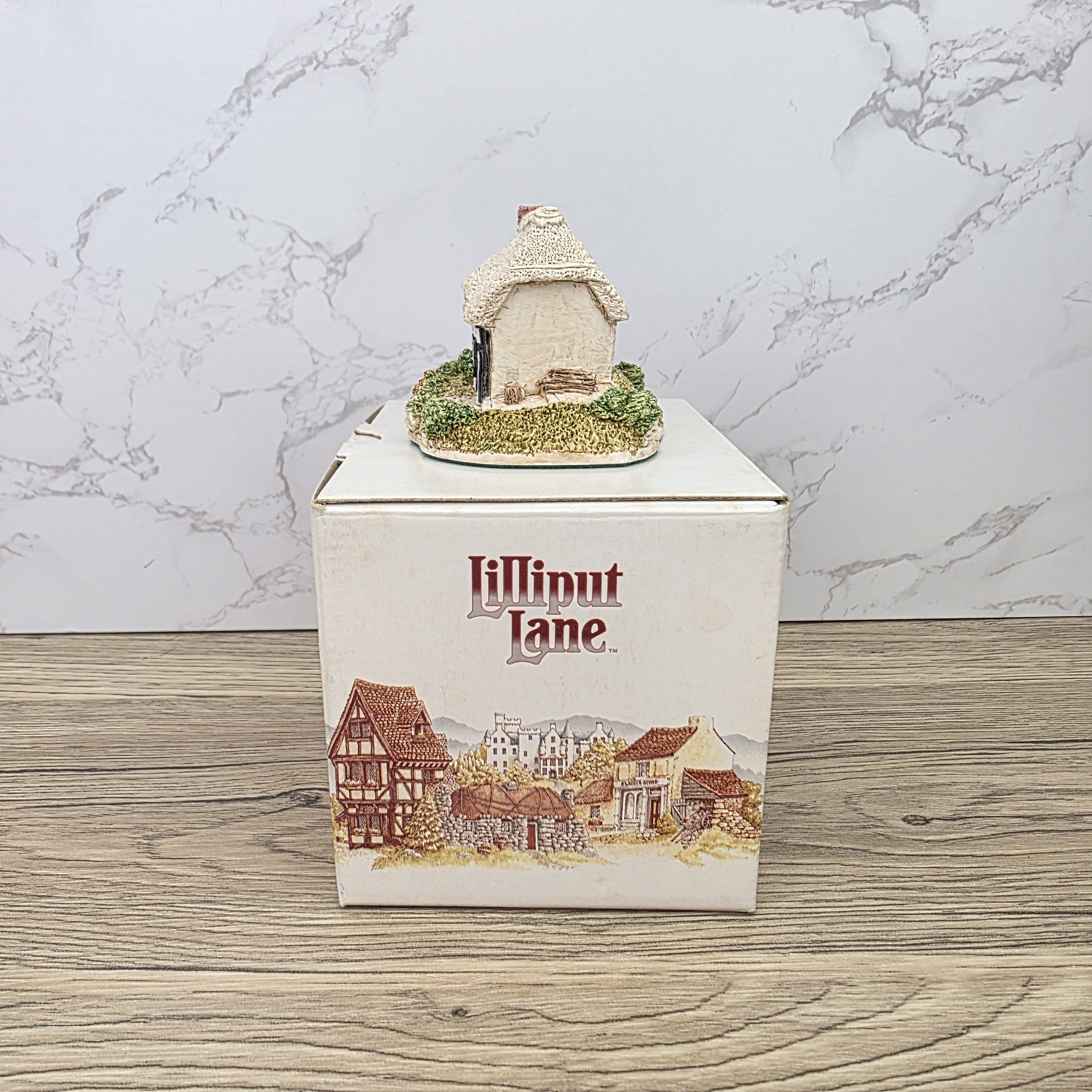 Lilliput Lane Riverview 1987 Cottage Figurine | Handcrafted English Resin Midlands Thatched House Model