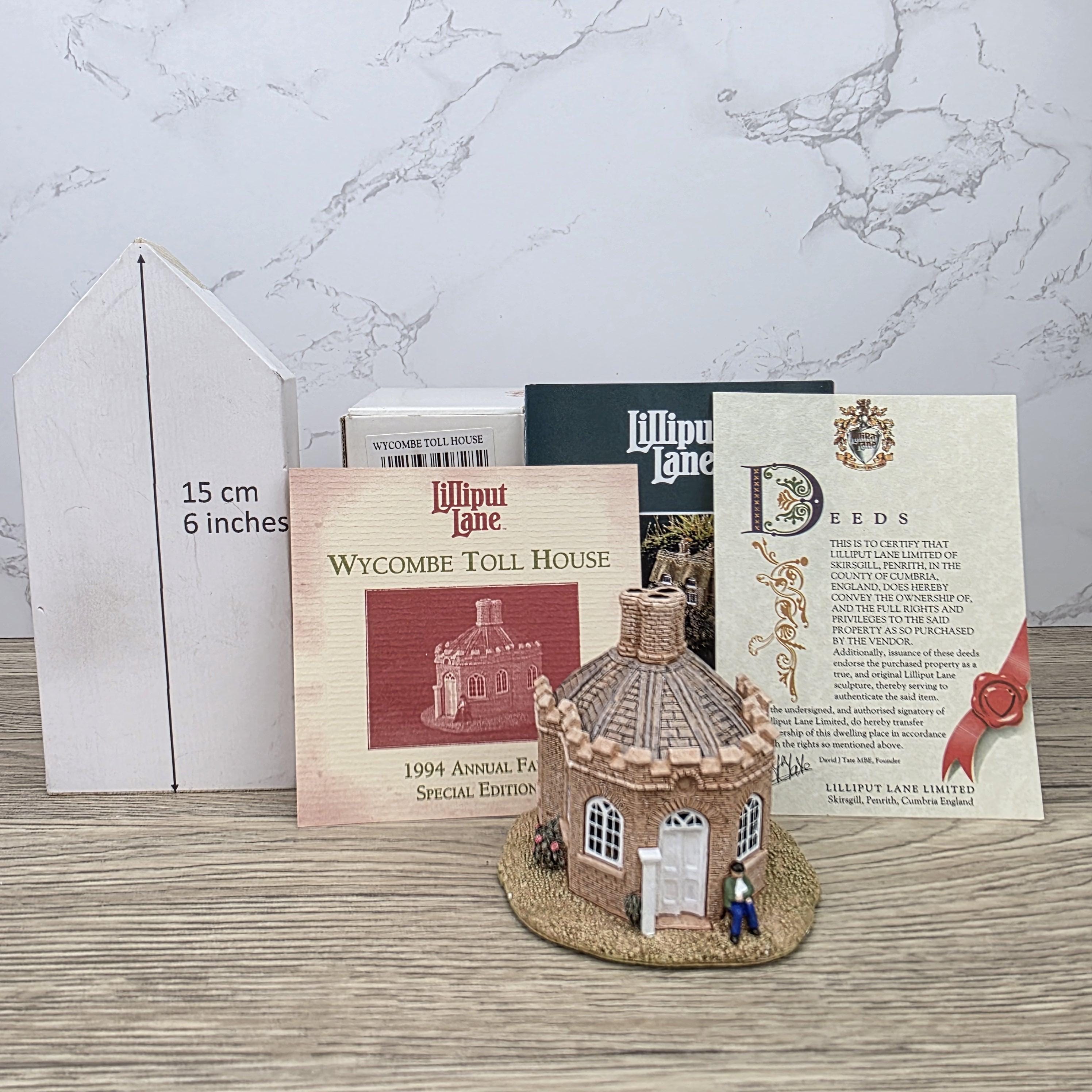 Lilliput Lane Wycombe Toll House 1994 Special Edition Figurine With Box and Certificates