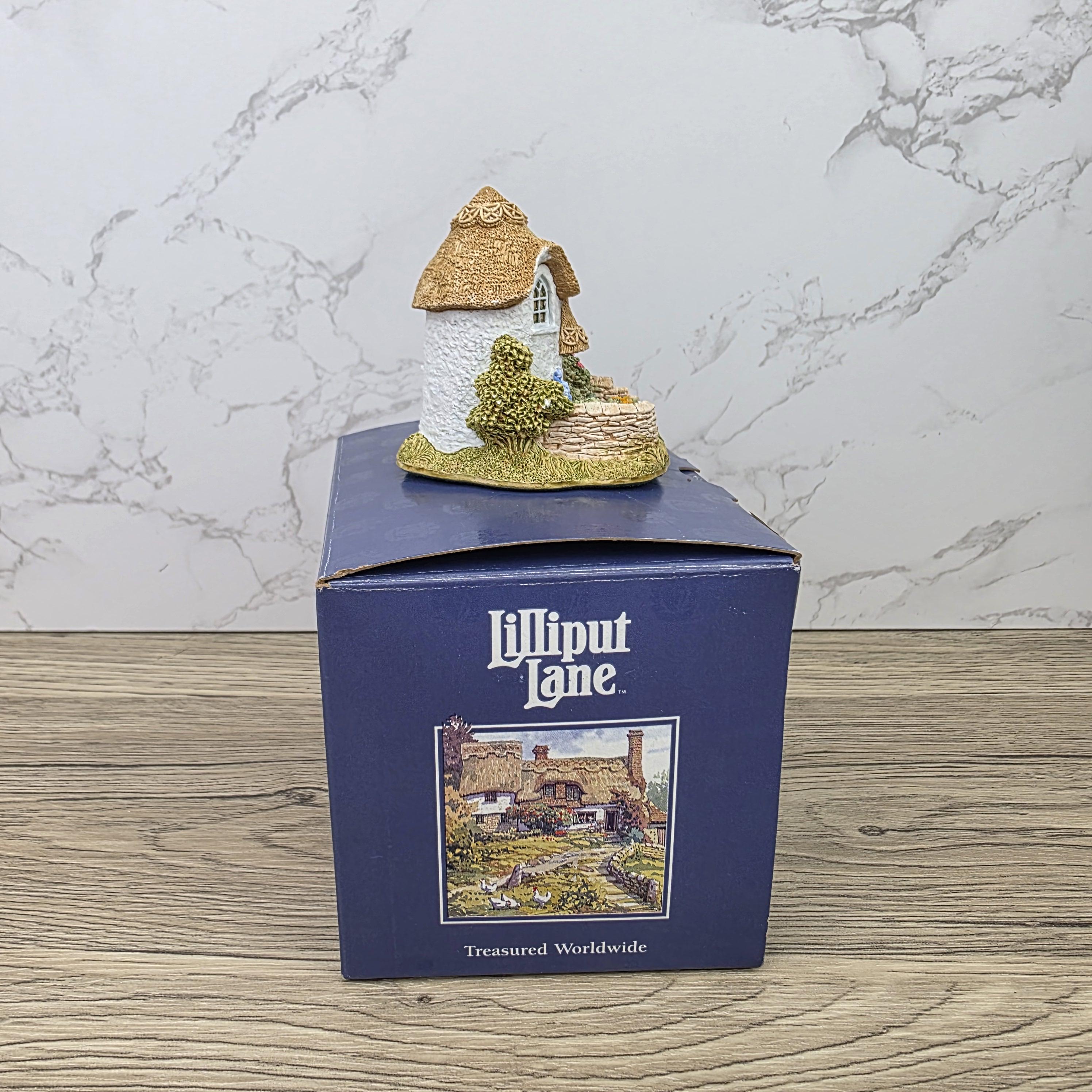Vintage Lilliput Lane Thimble Cottage 1995 Collectors Cottage Figurine With Box and Deeds