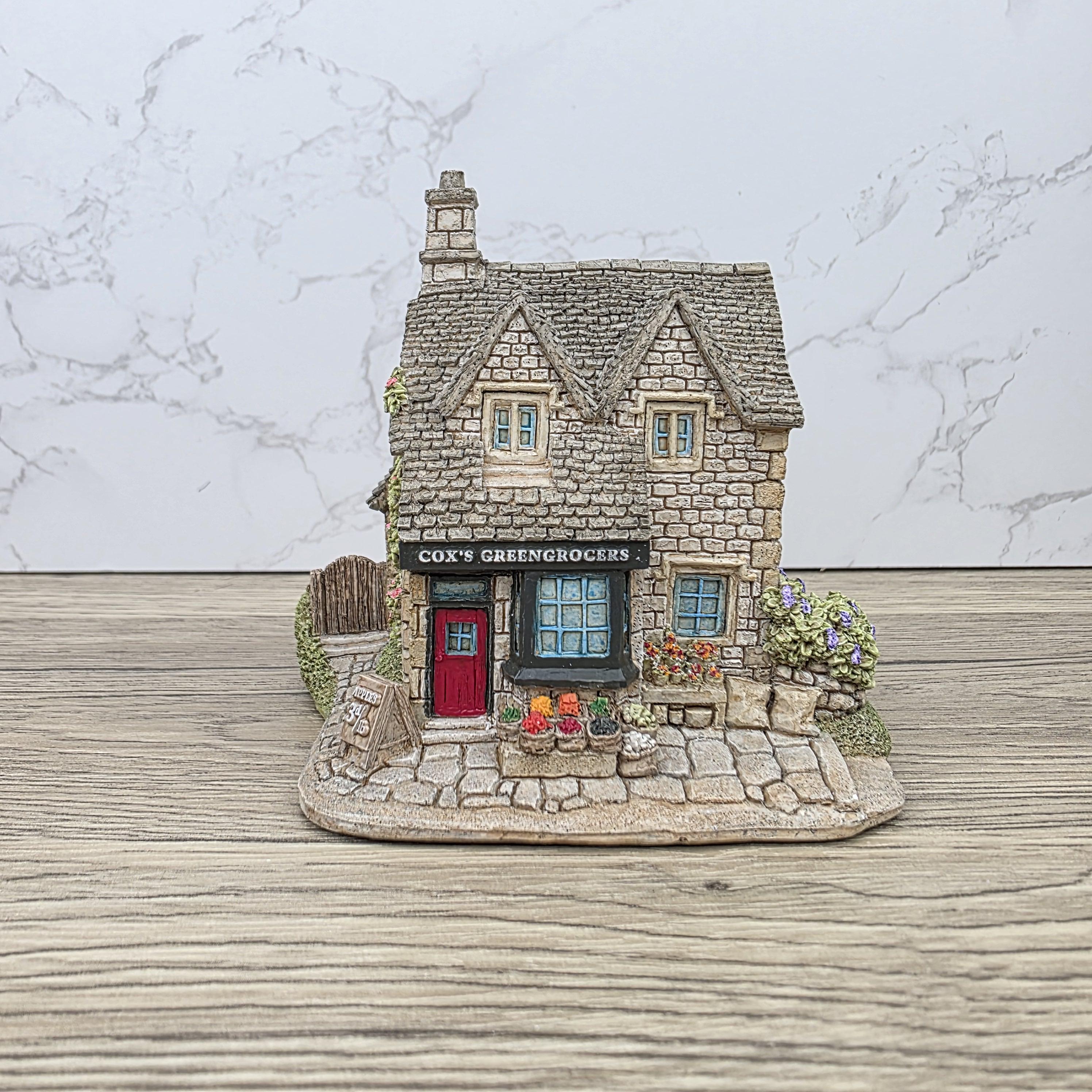 Vintage Lilliput Lane The Greengrocers 1991 Collectible Village Shops Cottage Figurine With Original Box and Deeds