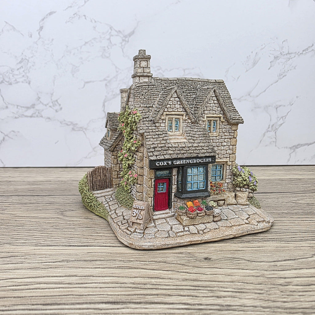 Vintage Lilliput Lane The Greengrocers 1991 Collectible Village Shops Cottage Figurine With Original Box and Deeds