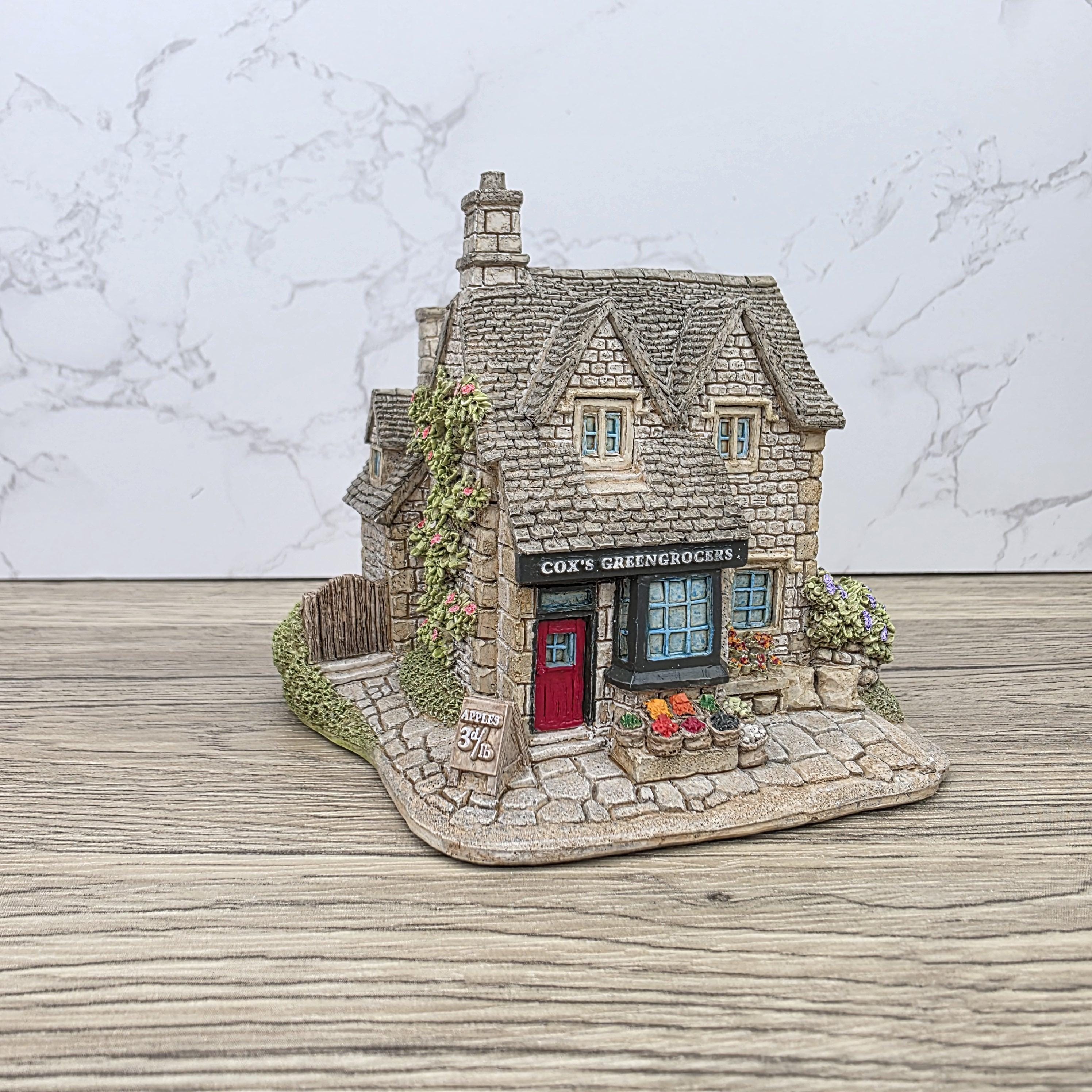 Vintage Lilliput Lane The Greengrocers 1991 Collectible Village Shops Cottage Figurine With Original Box and Deeds