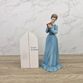 Capodimonte Italy Fine Porcelain Lady Reading Book Figurine Vintage Hand Painted Collectible Decorative Statue