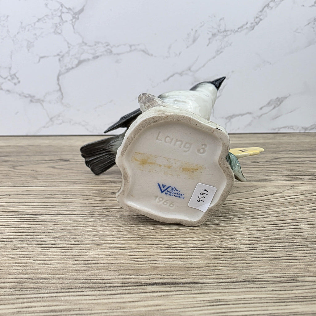 Vintage Goebel Hummel Bird Figurine Lang 3 1966 West Germany Hand Painted Porcelain Collectible Sculpture