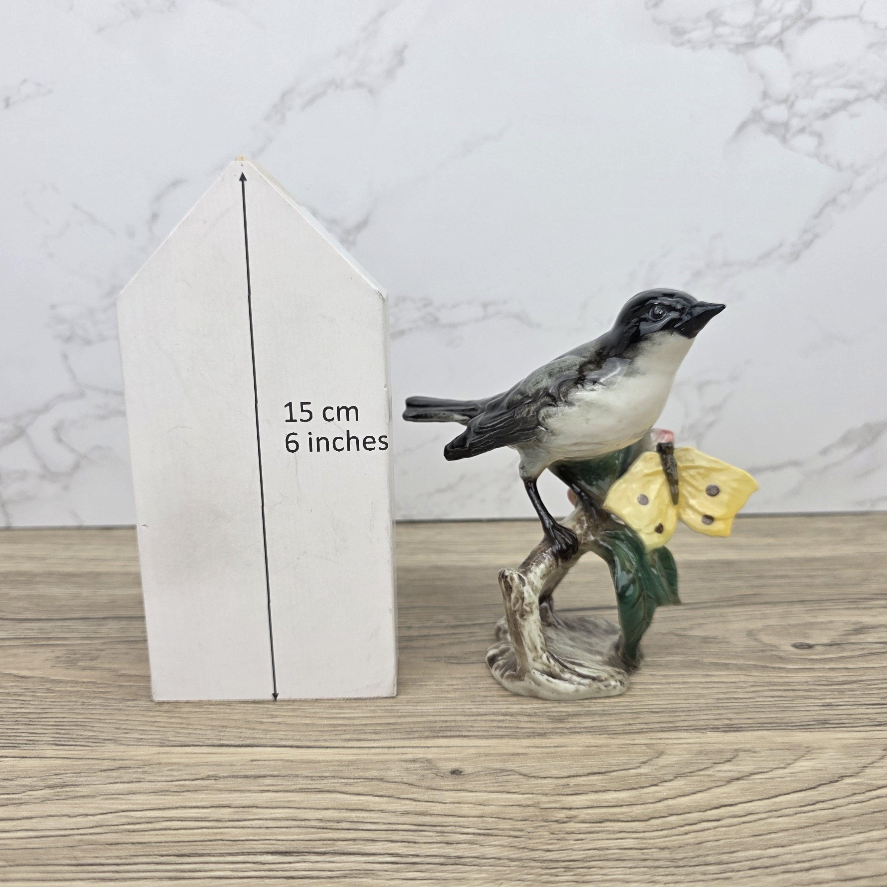 Vintage Goebel Hummel Bird Figurine Lang 3 1966 West Germany Hand Painted Porcelain Collectible Sculpture