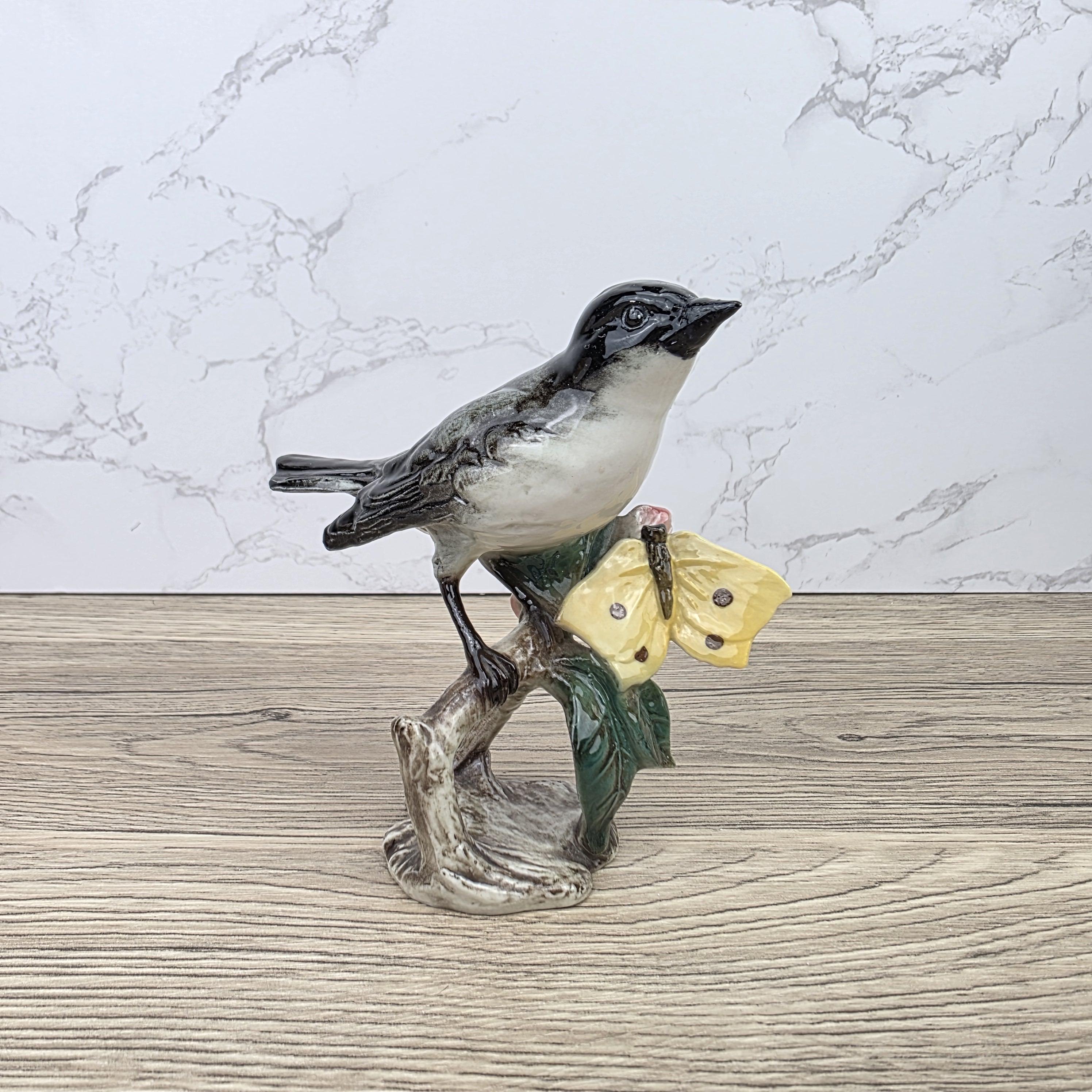 Vintage Goebel Hummel Bird Figurine Lang 3 1966 West Germany Hand Painted Porcelain Collectible Sculpture