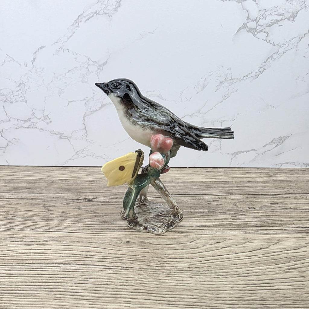 Vintage Goebel Hummel Bird Figurine Lang 3 1966 West Germany Hand Painted Porcelain Collectible Sculpture