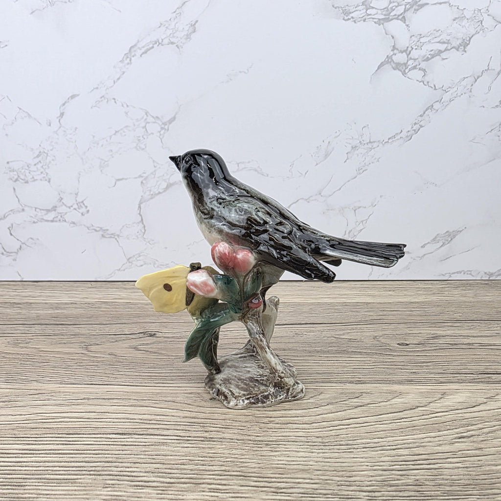 Vintage Goebel Hummel Bird Figurine Lang 3 1966 West Germany Hand Painted Porcelain Collectible Sculpture