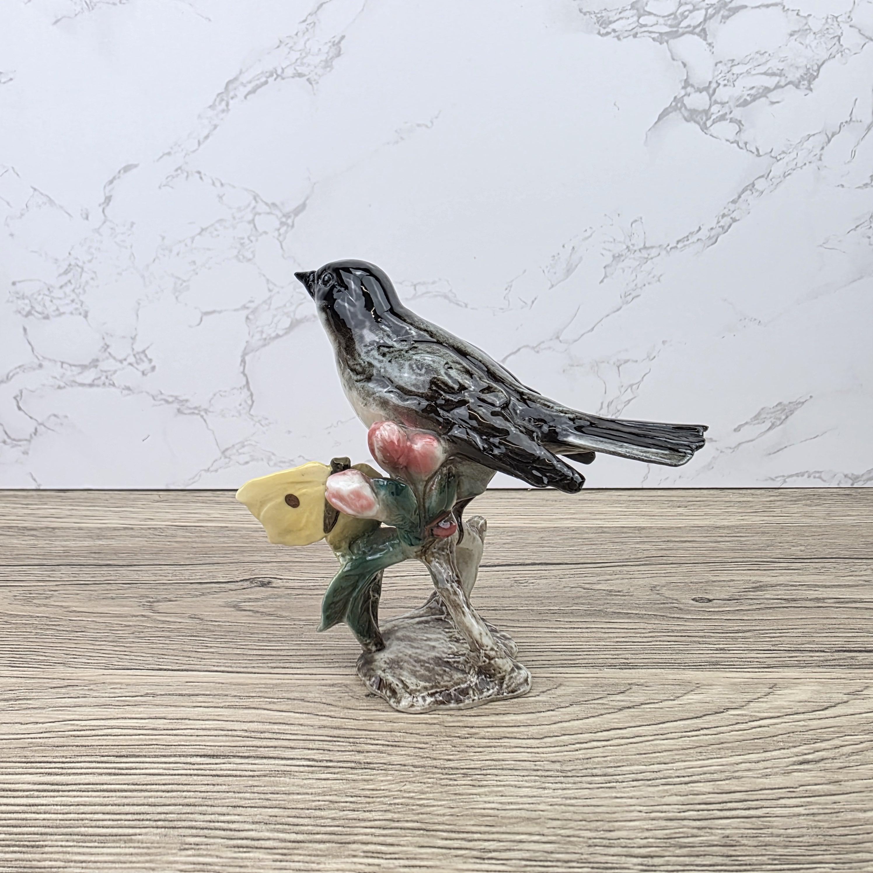 Vintage Goebel Hummel Bird Figurine Lang 3 1966 West Germany Hand Painted Porcelain Collectible Sculpture