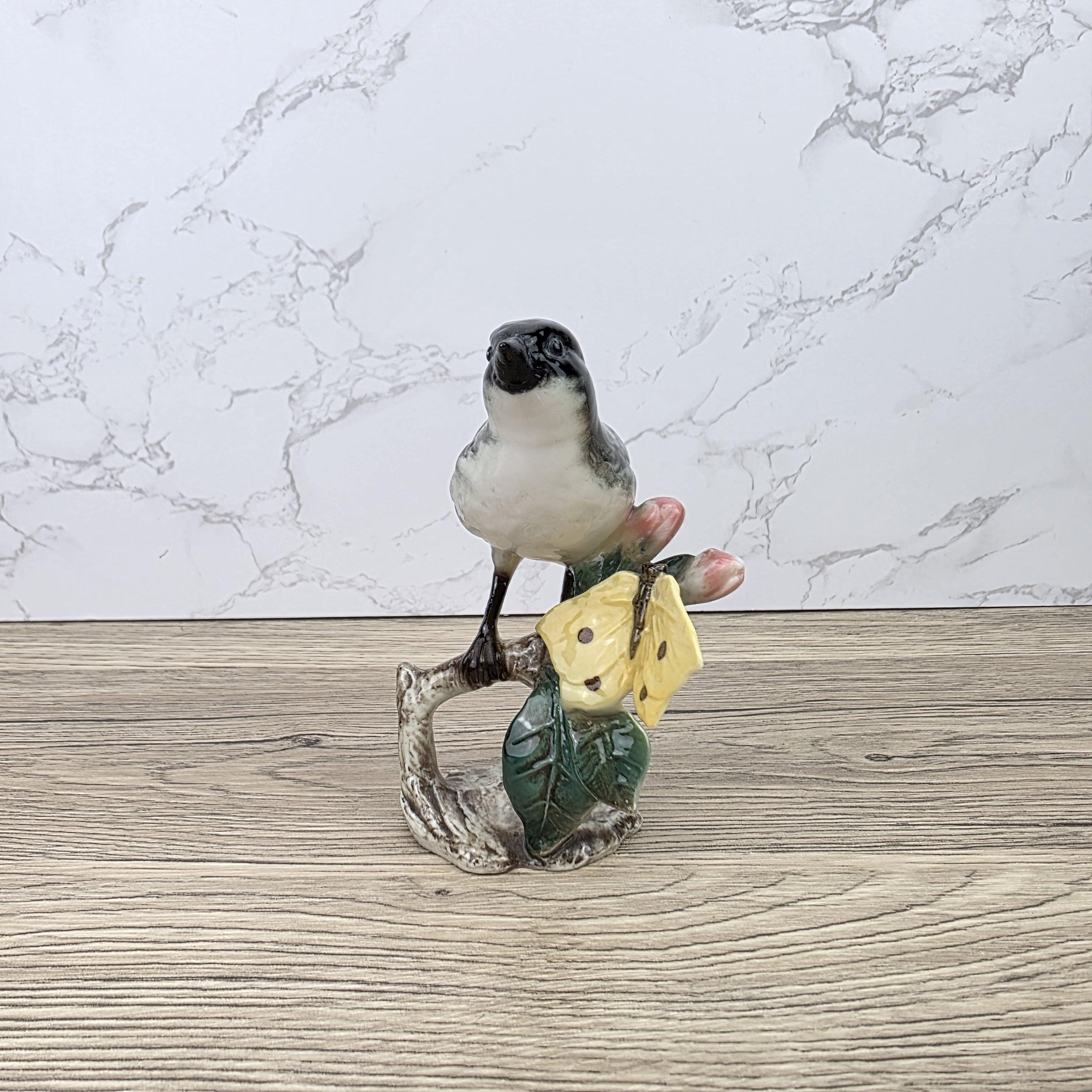 Vintage Goebel Hummel Bird Figurine Lang 3 1966 West Germany Hand Painted Porcelain Collectible Sculpture