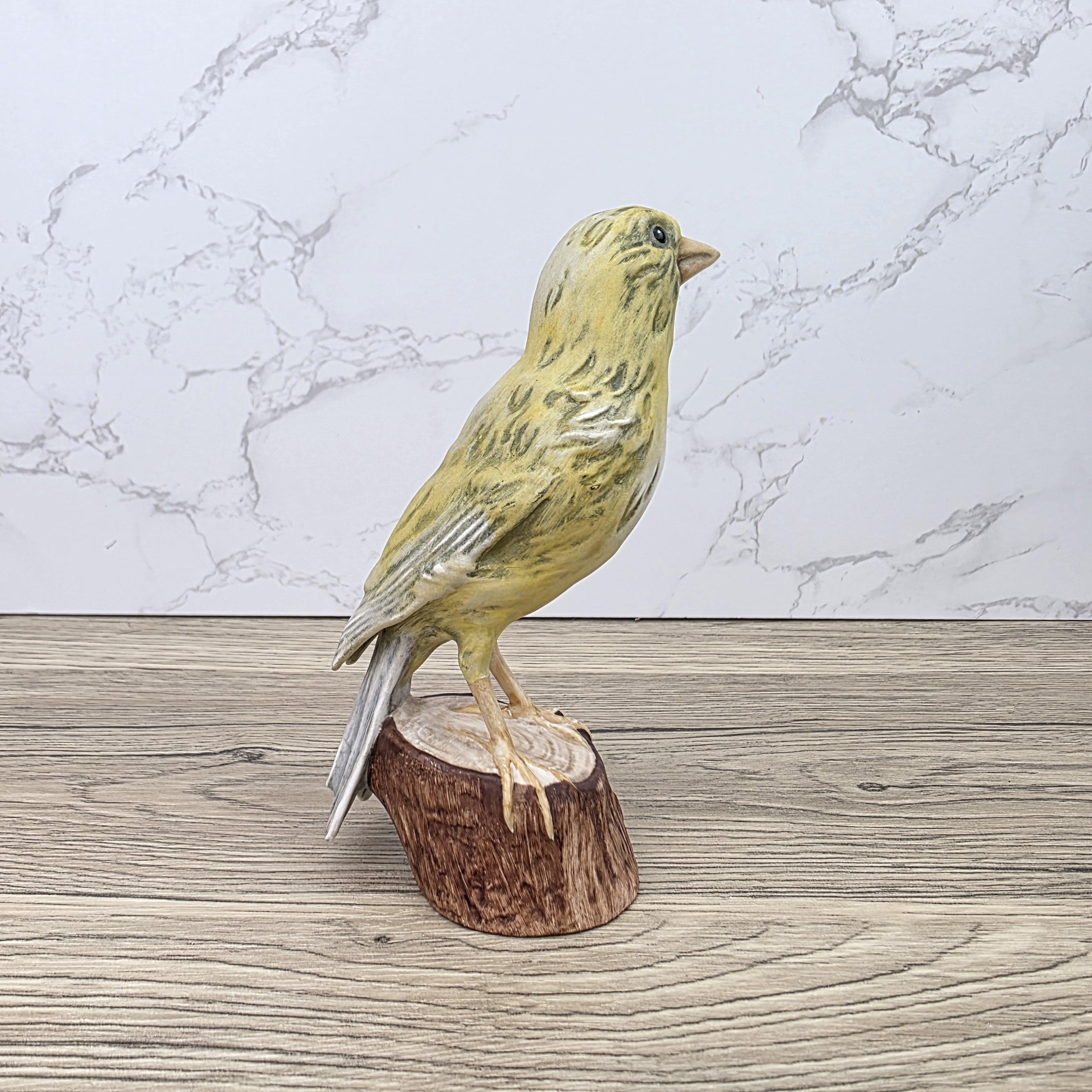 Vintage Goebel Canary Bird Figurine Hand Painted German Porcelain Kanarienvogel Hummel Wildlife Sculpture Decoration