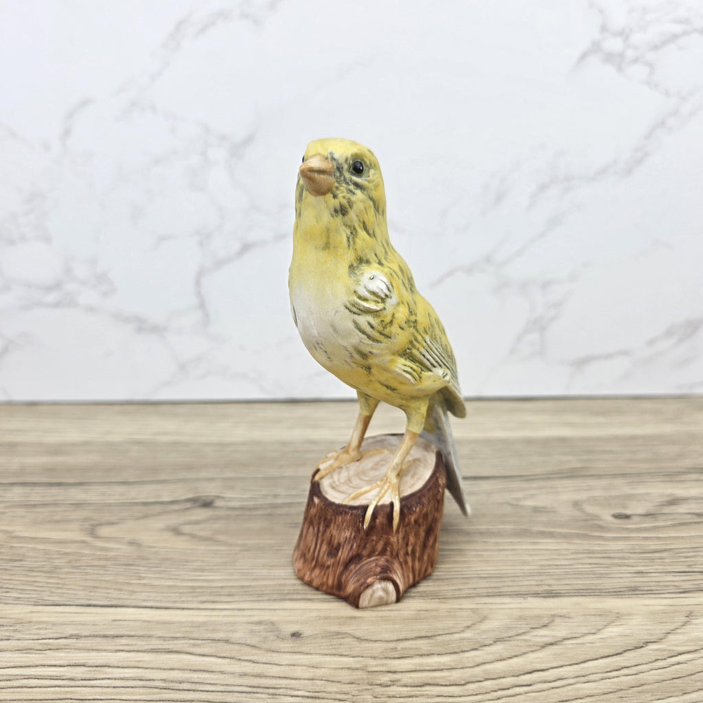 Vintage Goebel Canary Bird Figurine Hand Painted German Porcelain Kanarienvogel Hummel Wildlife Sculpture Decoration