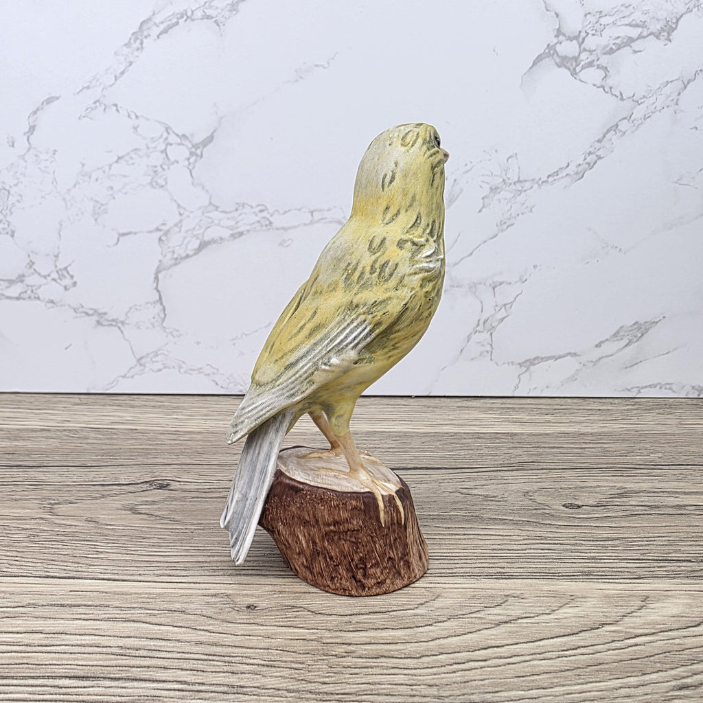Vintage Goebel Canary Bird Figurine Hand Painted German Porcelain Kanarienvogel Hummel Wildlife Sculpture Decoration