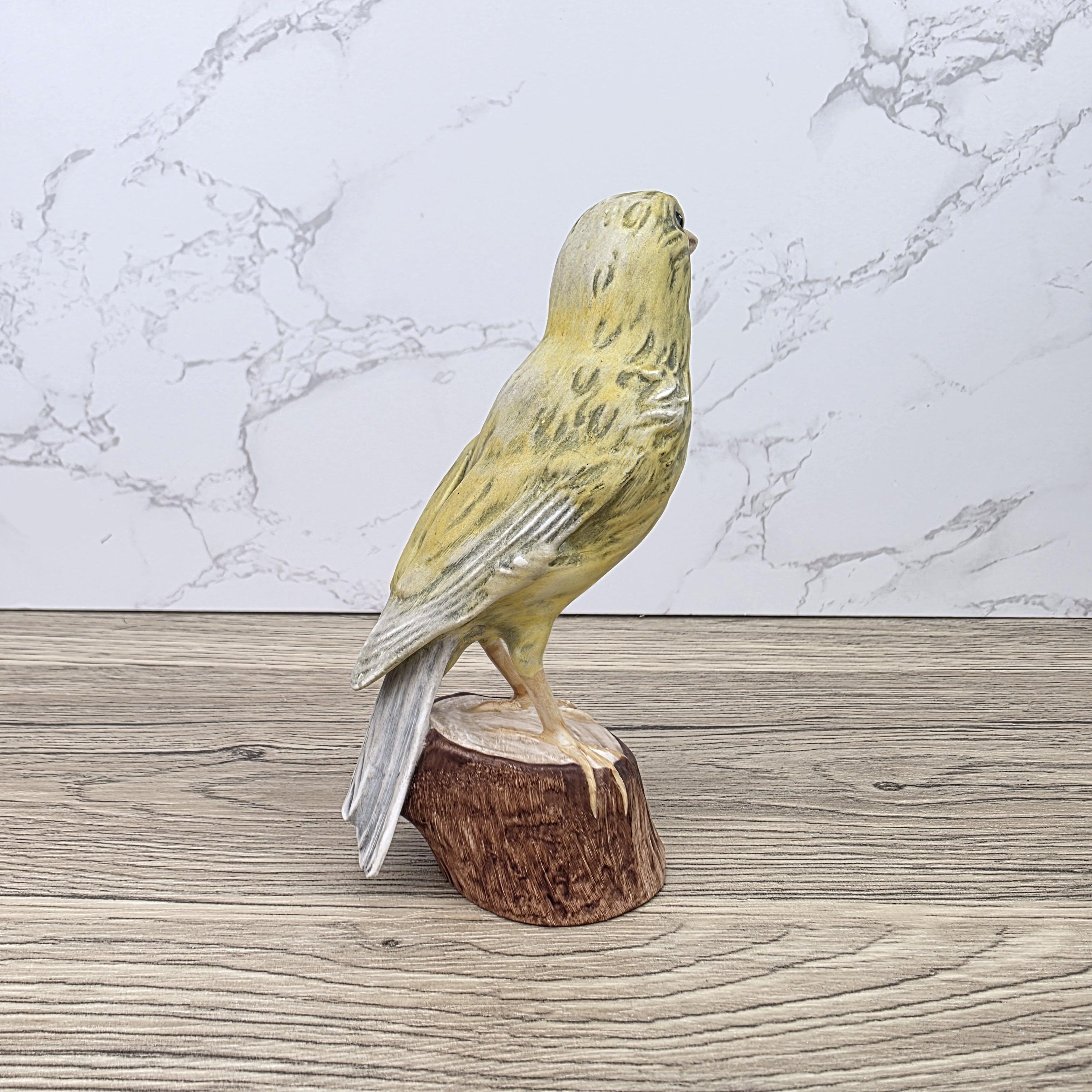 Vintage Goebel Canary Bird Figurine Hand Painted German Porcelain Kanarienvogel Hummel Wildlife Sculpture Decoration