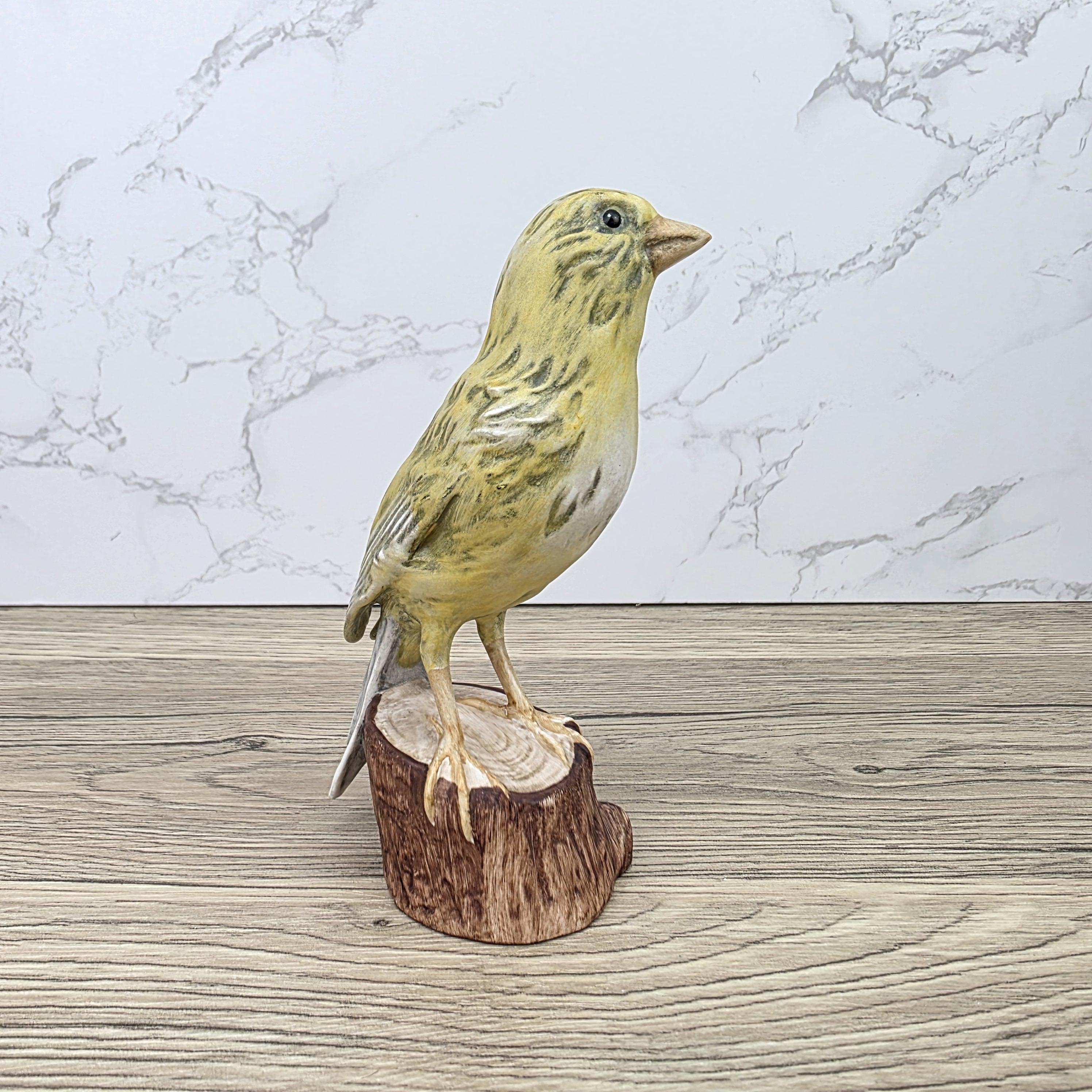 Vintage Goebel Canary Bird Figurine Hand Painted German Porcelain Kanarienvogel Hummel Wildlife Sculpture Decoration