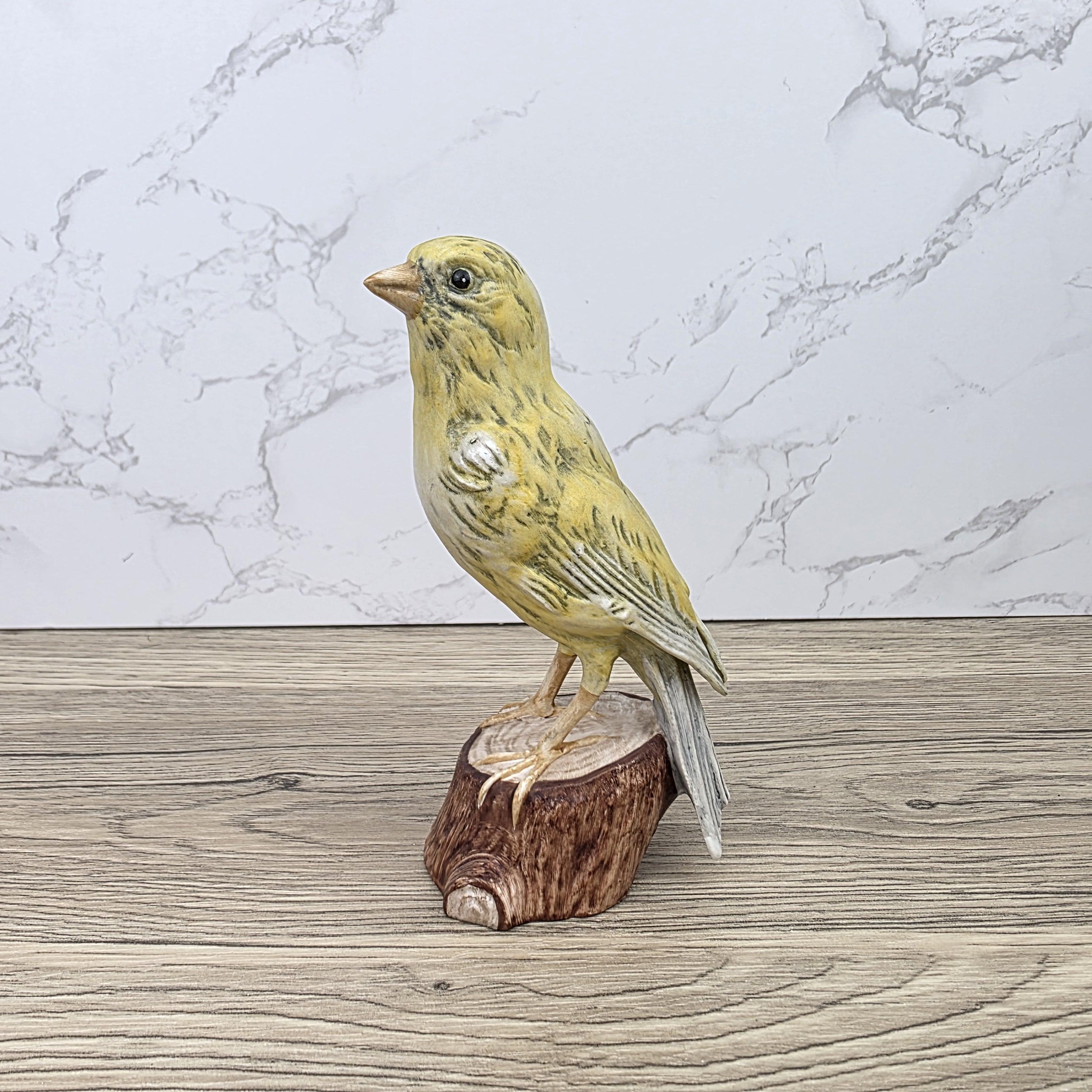 Vintage Goebel Canary Bird Figurine Hand Painted German Porcelain Kanarienvogel Hummel Wildlife Sculpture Decoration