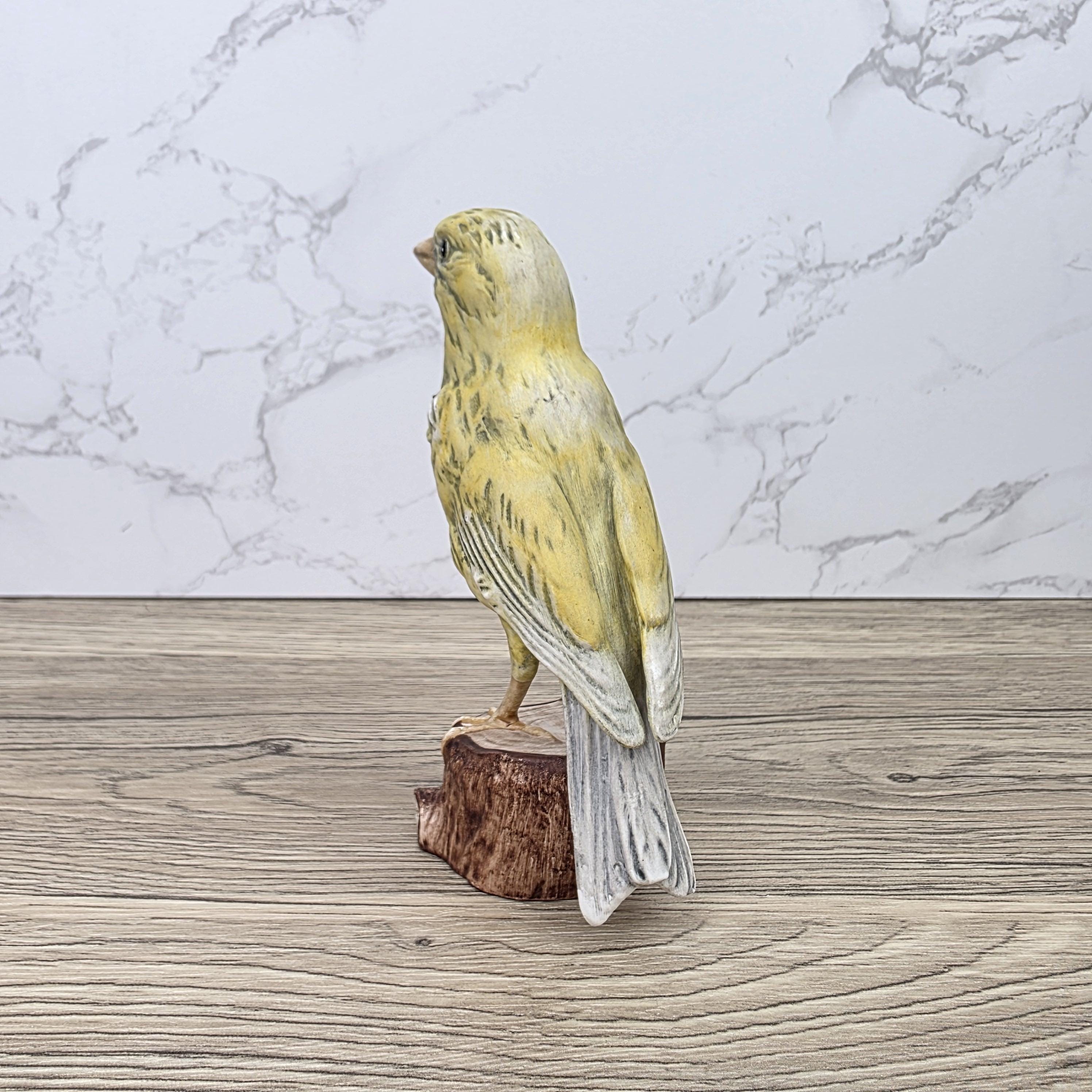 Vintage Goebel Canary Bird Figurine Hand Painted German Porcelain Kanarienvogel Hummel Wildlife Sculpture Decoration