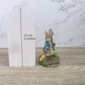 Vintage Peter Rabbit with Spade Figurine 2001 Beatrix Potter Border Fine Arts Resin Sculpture A0260