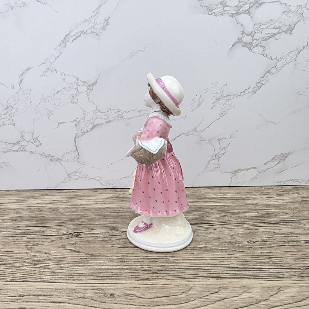 Coalport Sunday Best Fay Whittaker Limited Edition Girl With Teddy Porcelain Vintage Display Collectible