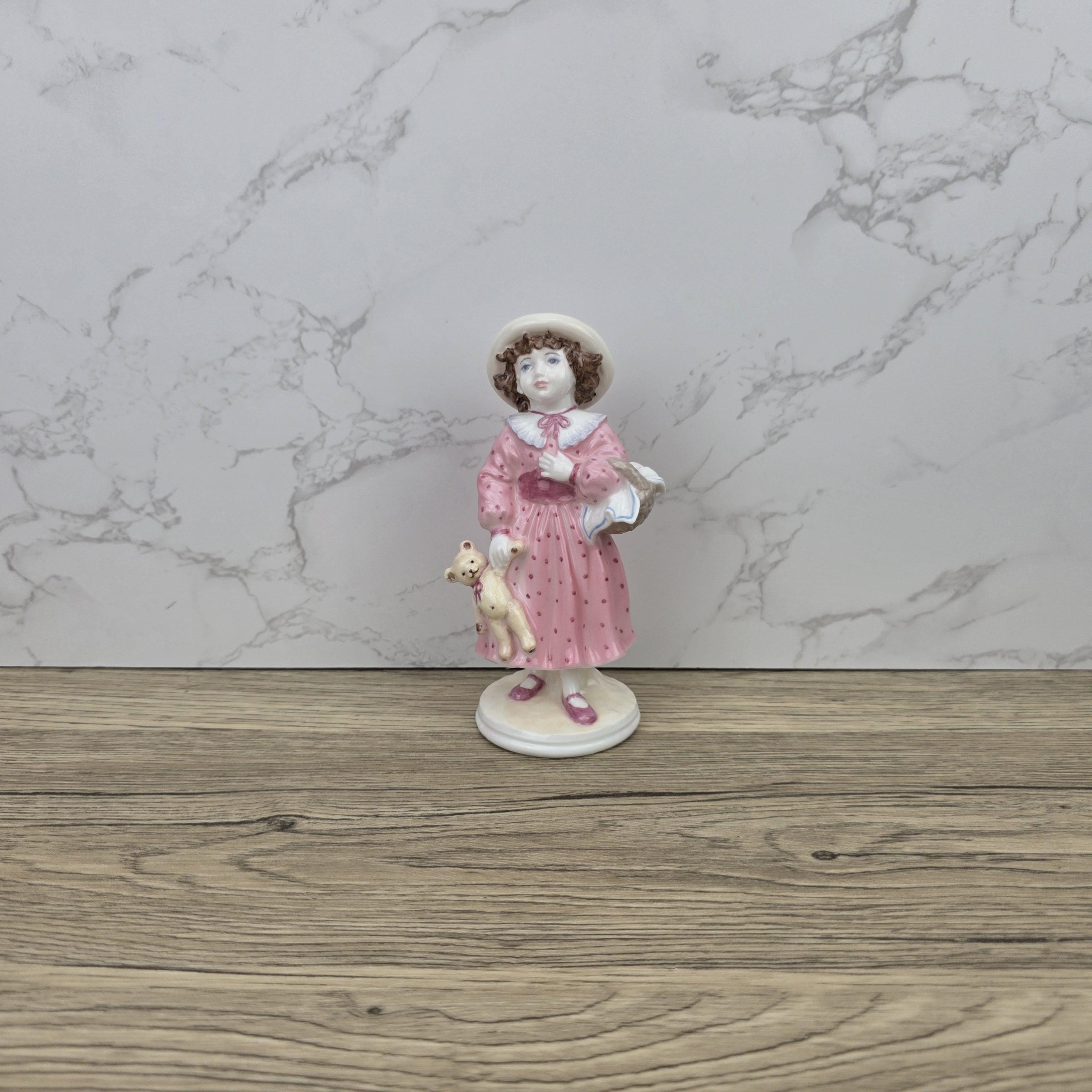 Coalport Sunday Best Fay Whittaker Limited Edition Girl With Teddy Porcelain Vintage Display Collectible