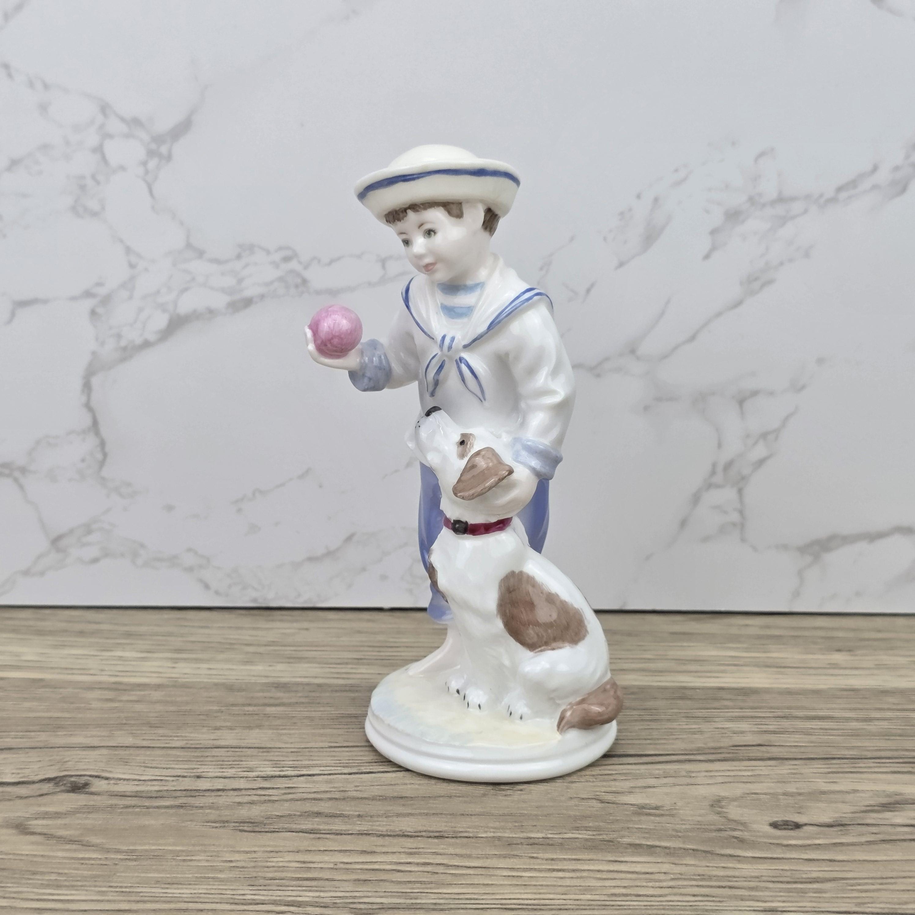 My Pal Boy With Dog Figurine Coalport Faye Whittaker Limited Edition Bone China Collectible Figure