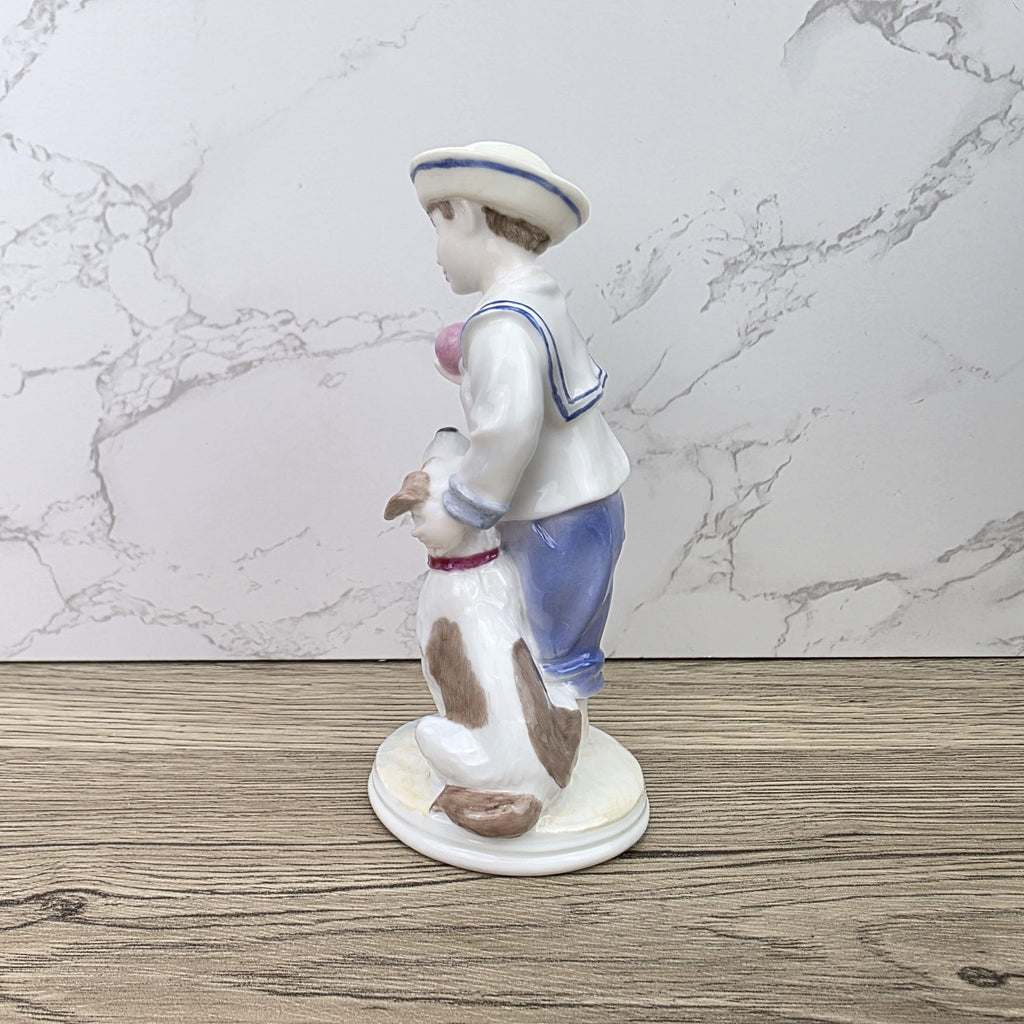 My Pal Boy With Dog Figurine Coalport Faye Whittaker Limited Edition Bone China Collectible Figure