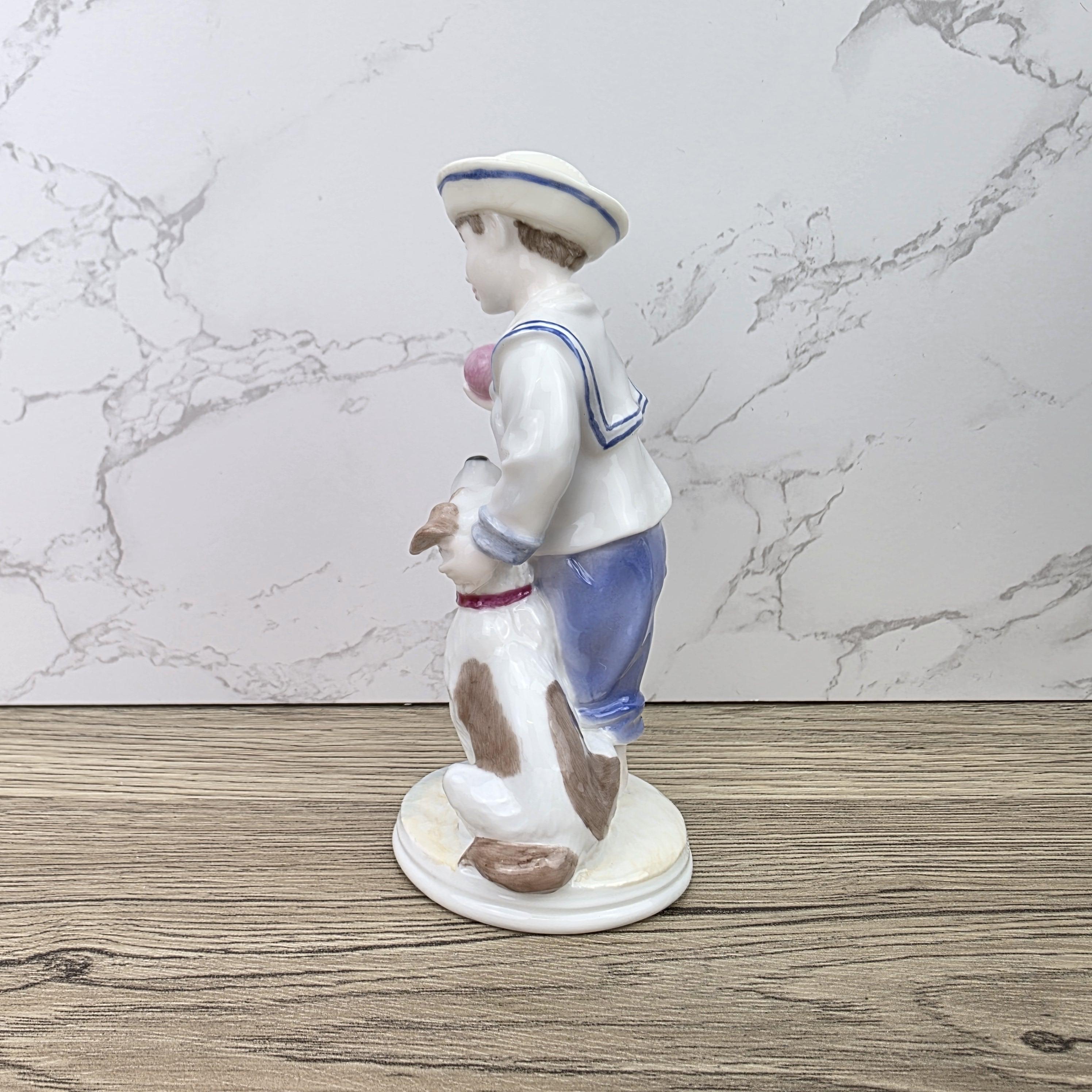 My Pal Boy With Dog Figurine Coalport Faye Whittaker Limited Edition Bone China Collectible Figure