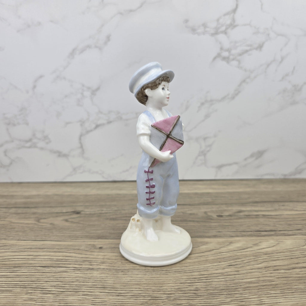 Ready to Fly Boy Figurine Vintage Coalport Faye Whittaker Limited Edition Bone China Collectible Figure