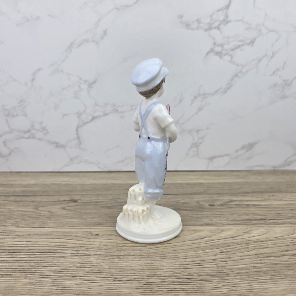 Ready to Fly Boy Figurine Vintage Coalport Faye Whittaker Limited Edition Bone China Collectible Figure