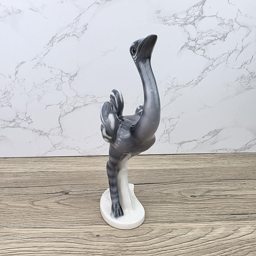 Goebel Ostrich Bird Figurine KT188 West Germany | 1973 Sculpted Ceramic Decor Piece Vintage Display