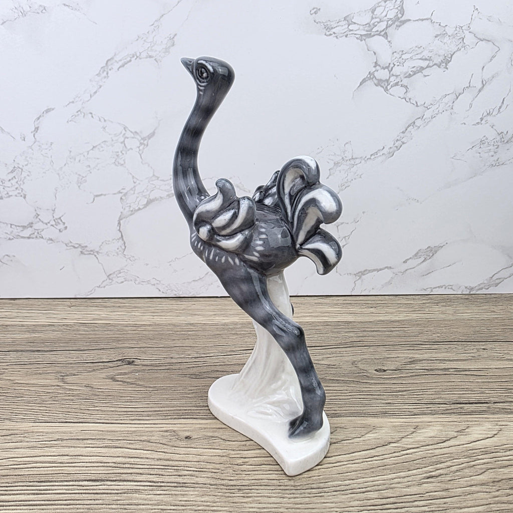 Goebel Ostrich Bird Figurine KT188 West Germany | 1973 Sculpted Ceramic Decor Piece Vintage Display